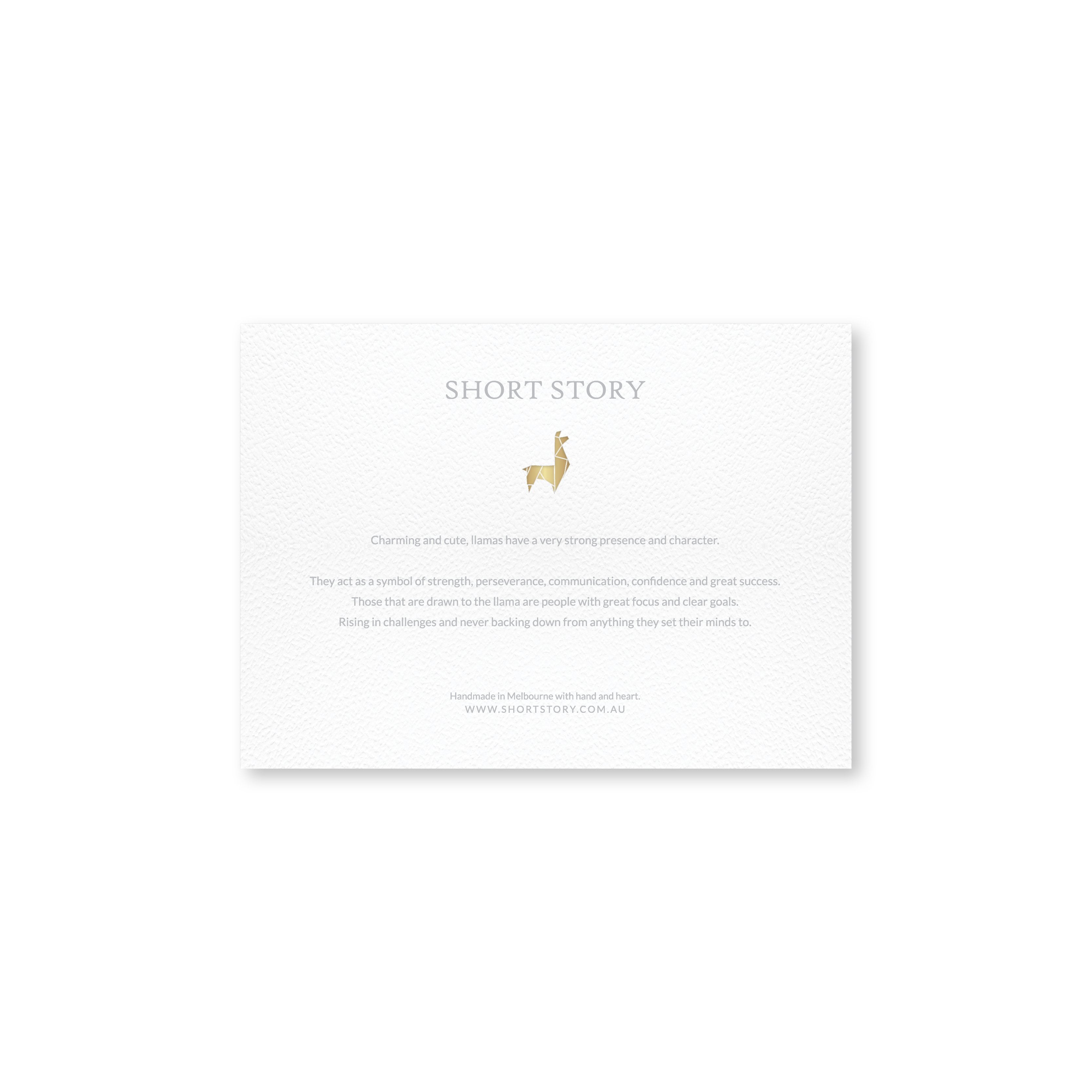 Small White Frame Llama Red