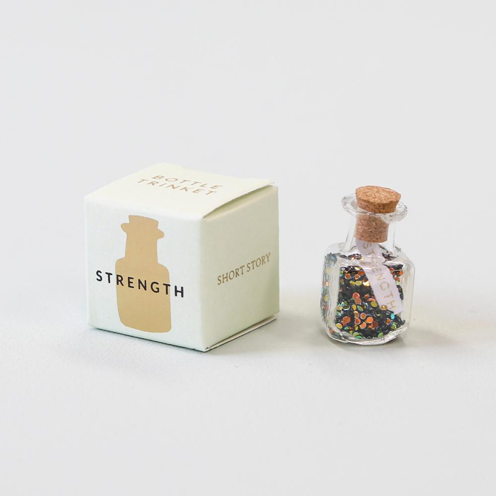 Trinket Bottle Strength Rectangle Green