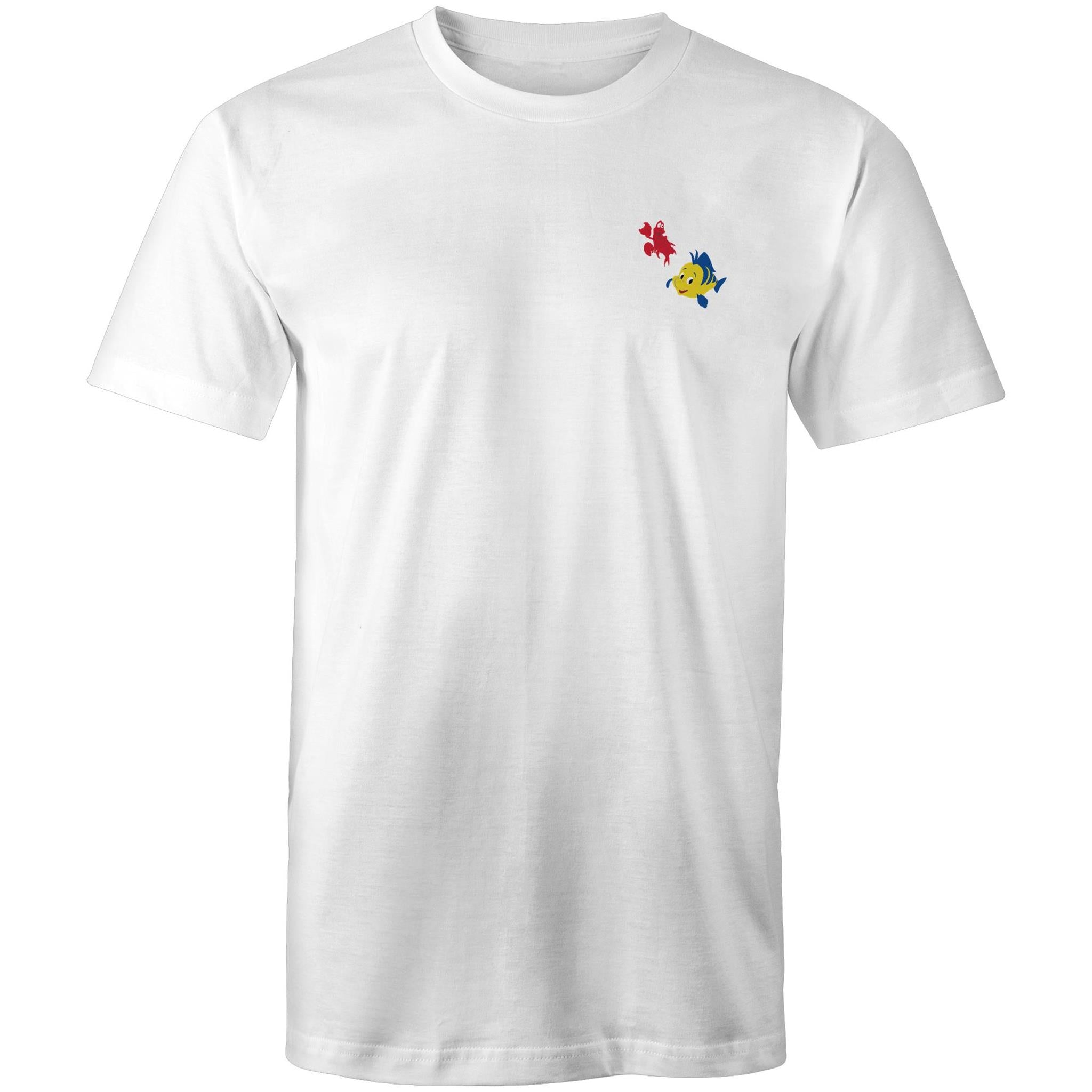 T-Shirt Embroidery Little Mermaid Sebastian & Flounder