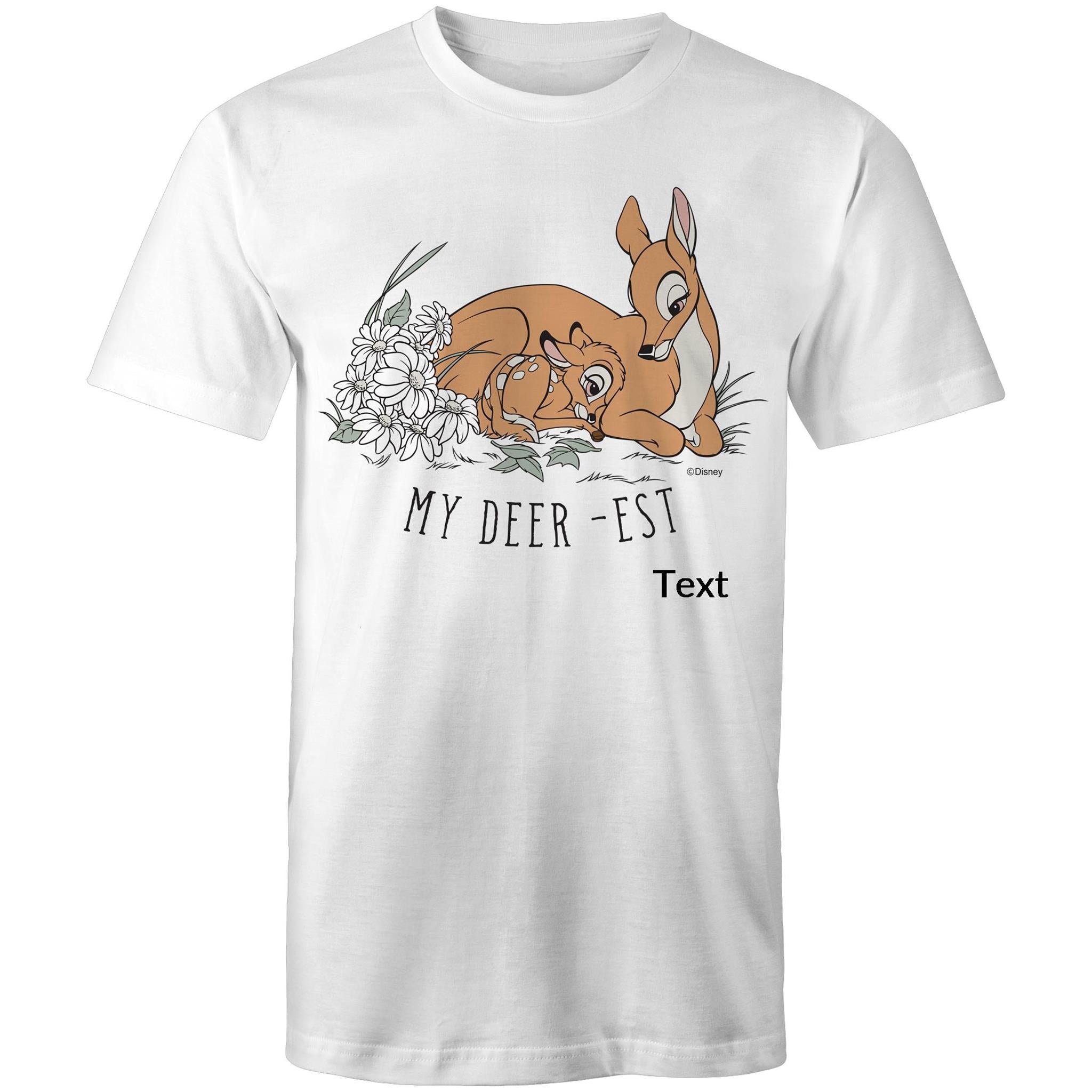 T-Shirt Print Bambi My Deer-est Adult