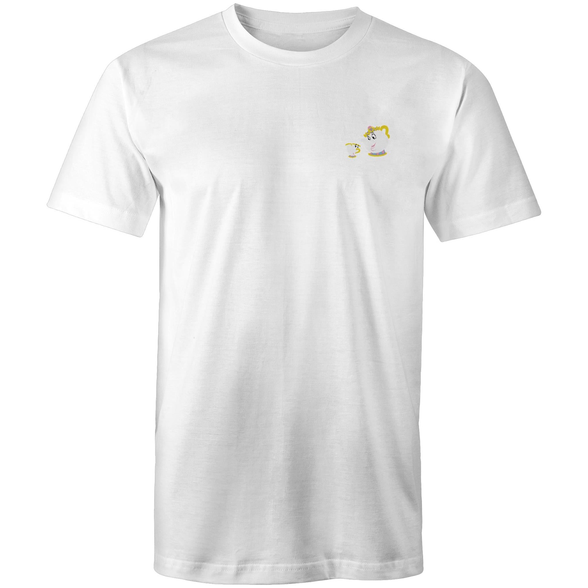 T-Shirt Embroidery Beauty and the Beast Mrs Potts and Chip