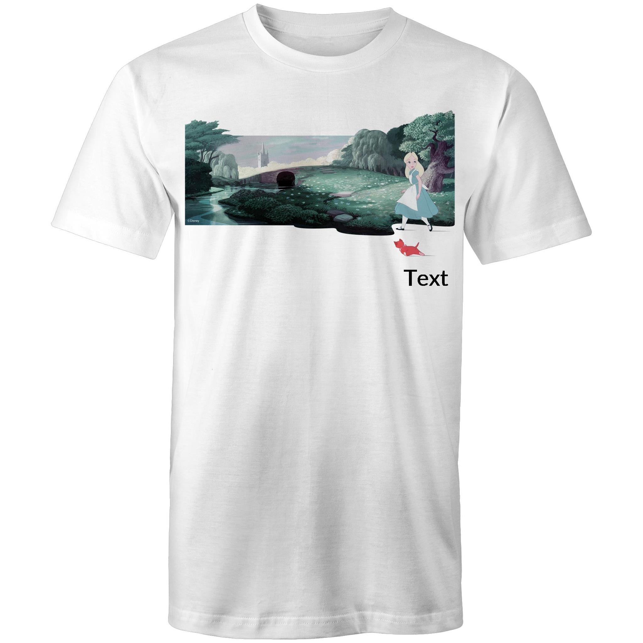 T-Shirt Print Alice in Wonderland Forest