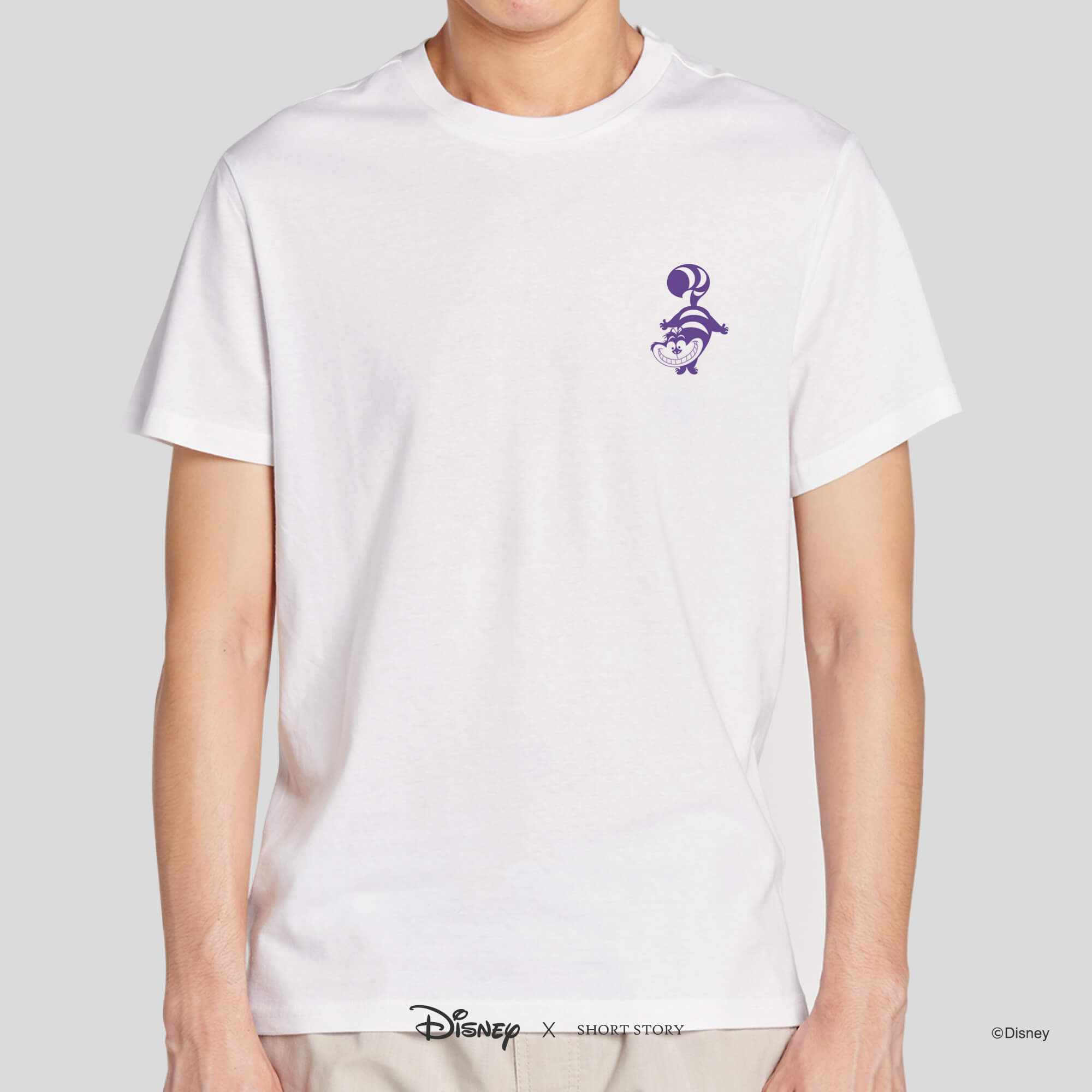T-Shirt Embroidery Alice in Wonderland Cheshire Cat