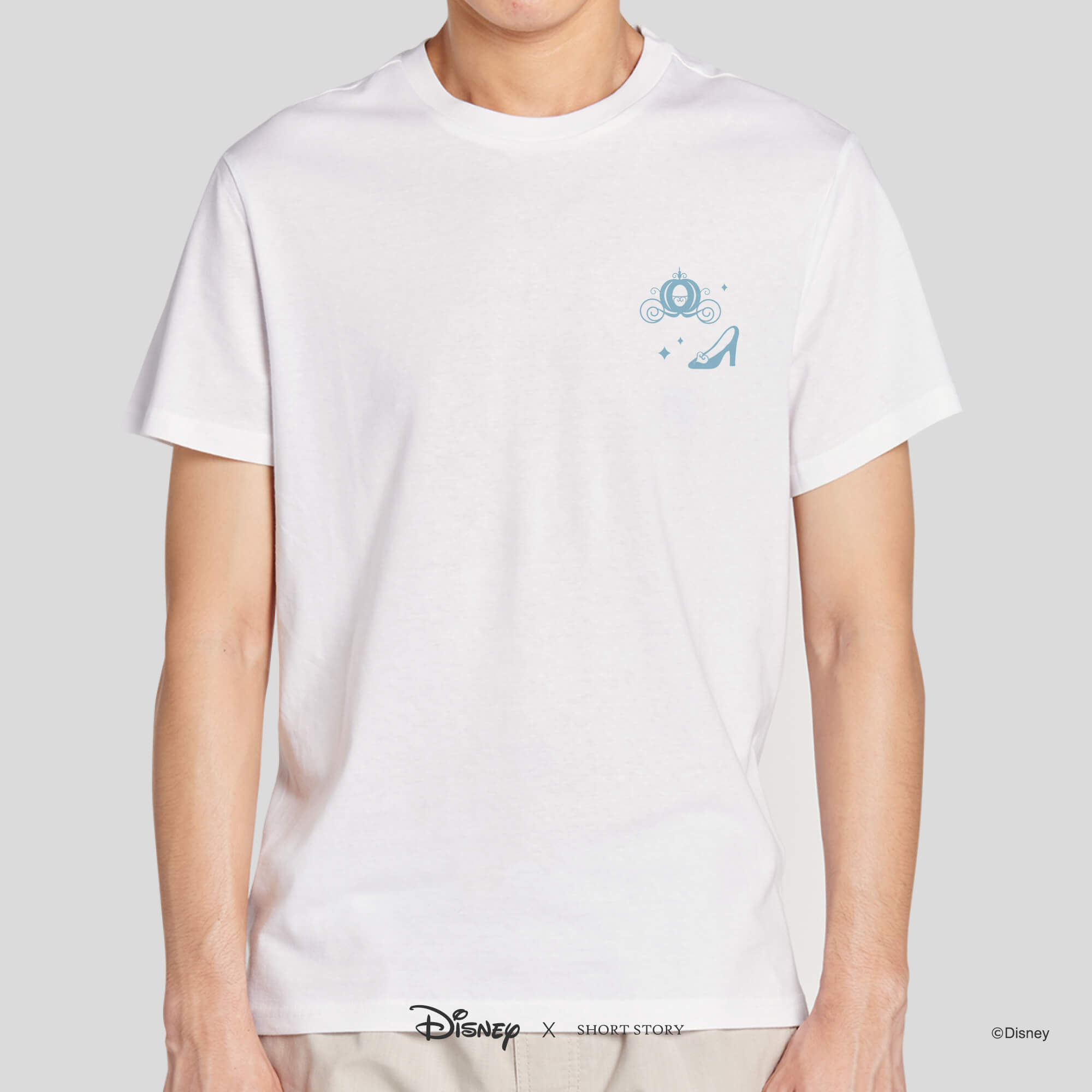 T-Shirt Embroidery Cinderella Glass Slipper and Carriage