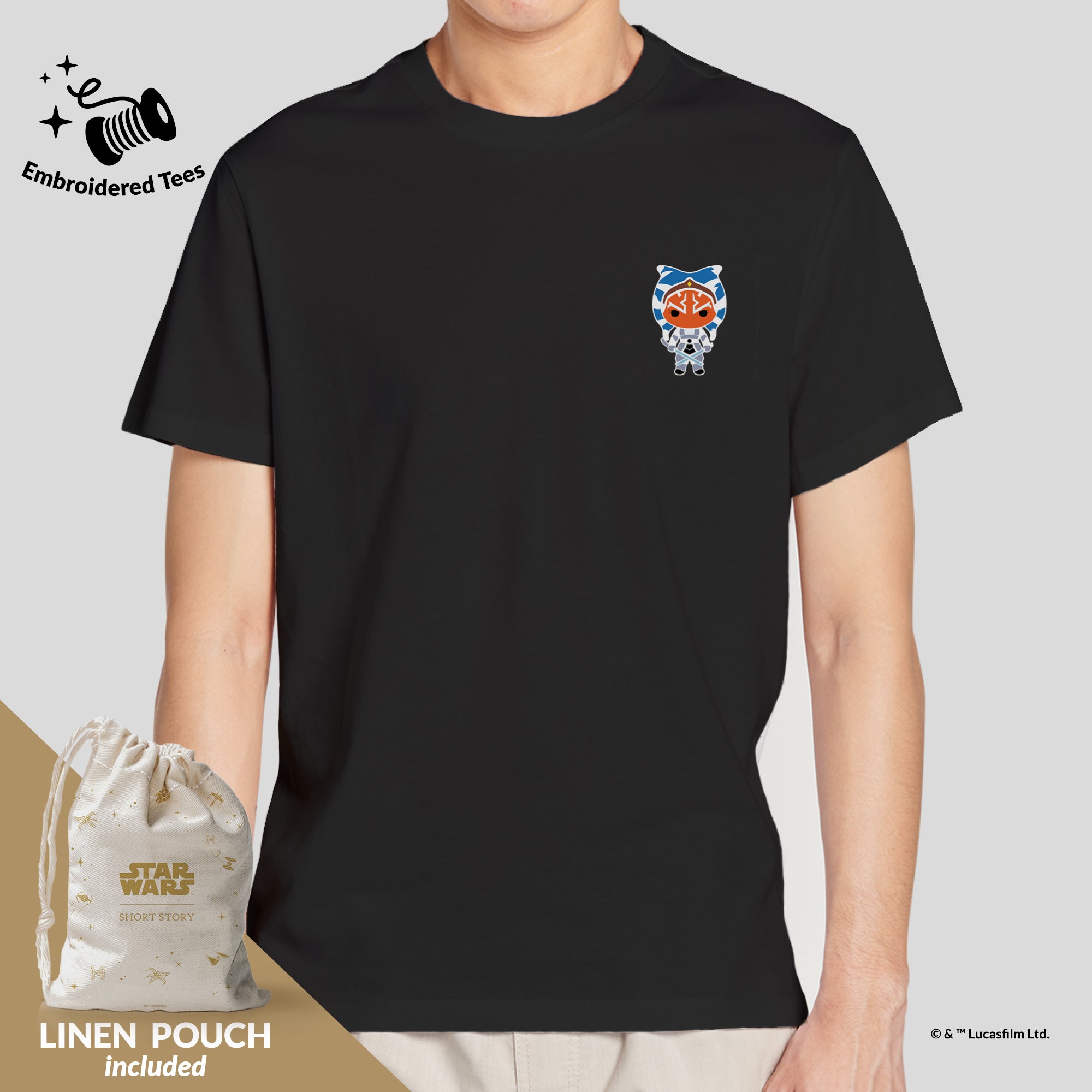 T-Shirt Embroidery Star Wars Ahsoka Tano™