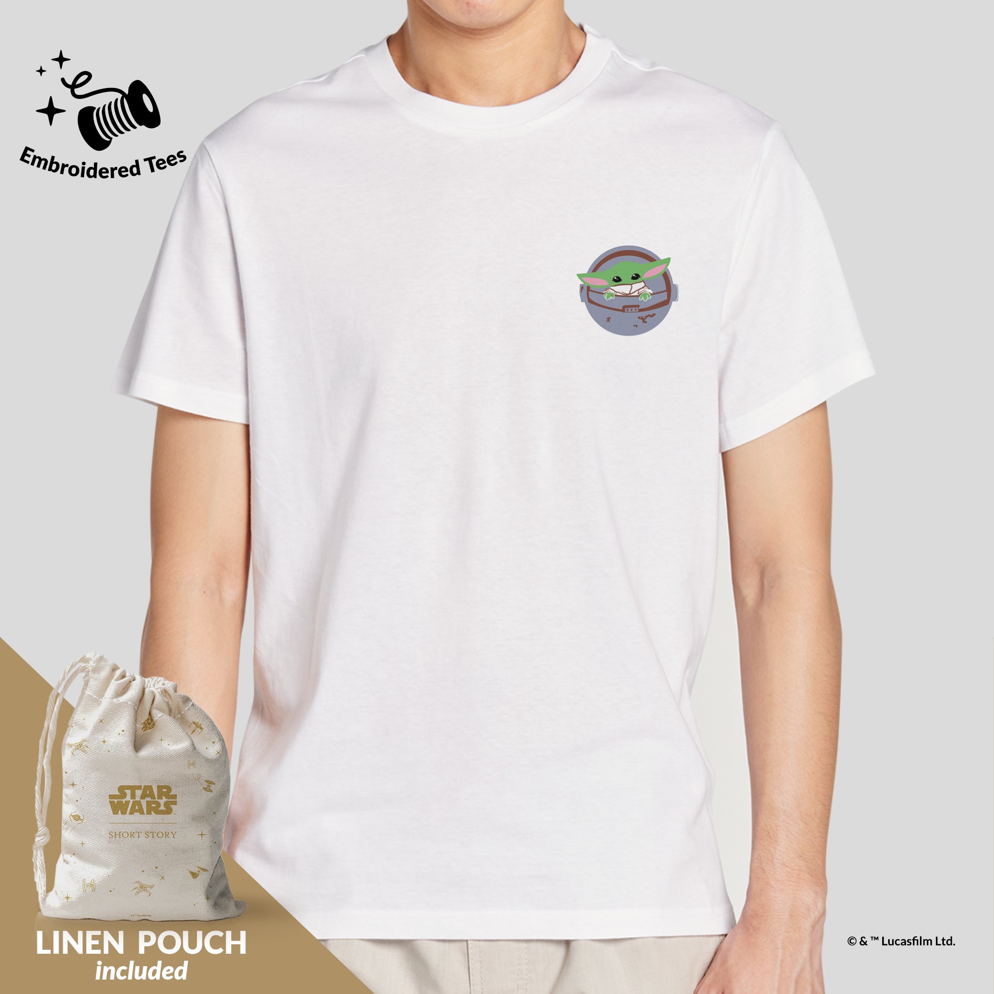 T-Shirt Embroidery Star Wars Grogu™