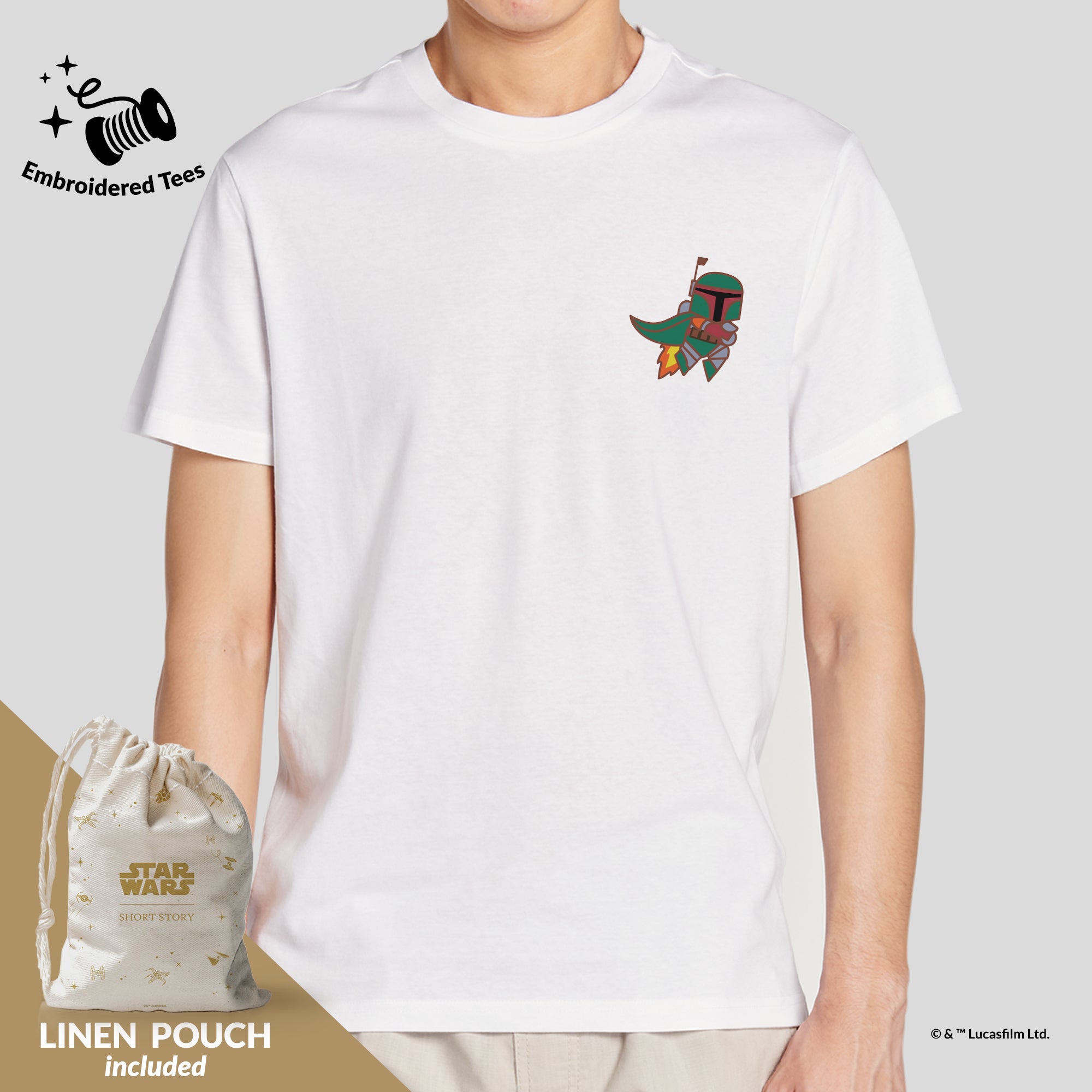 T-Shirt Embroidery Star Wars Boba Fett™