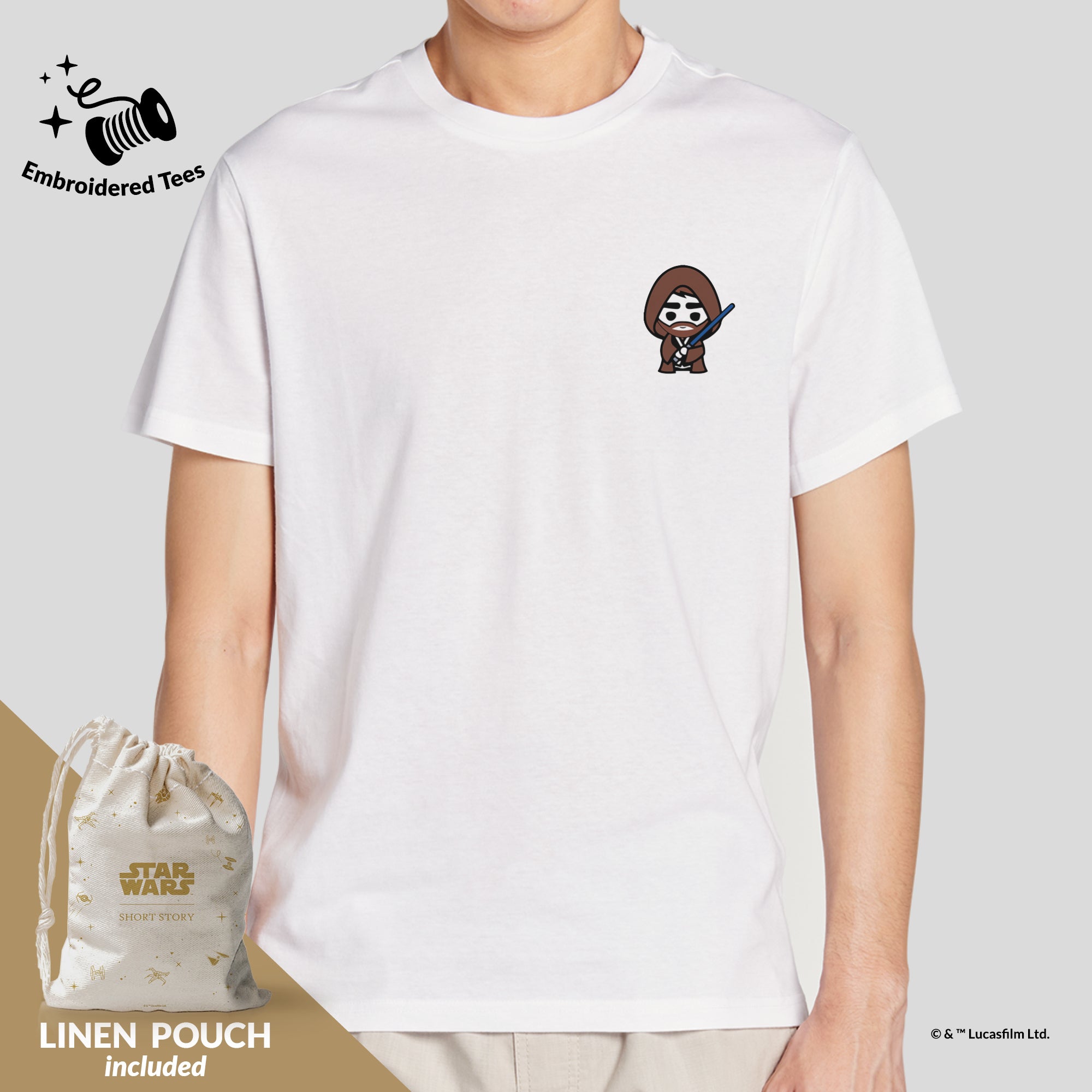 T-Shirt Embroidery Star Wars Obi-Wan Kenobi™