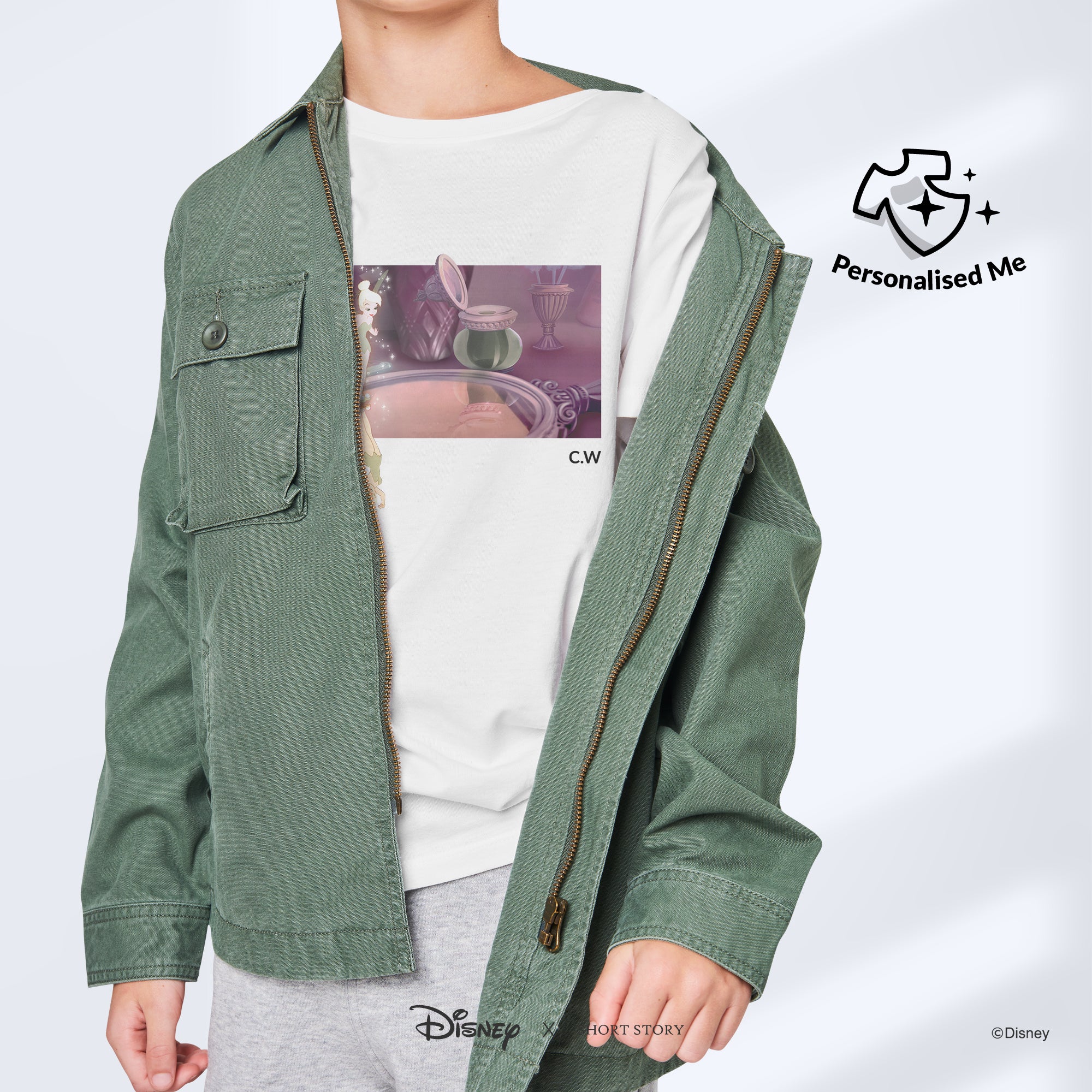 T-Shirt Print Tinker Bell Mirror Scene