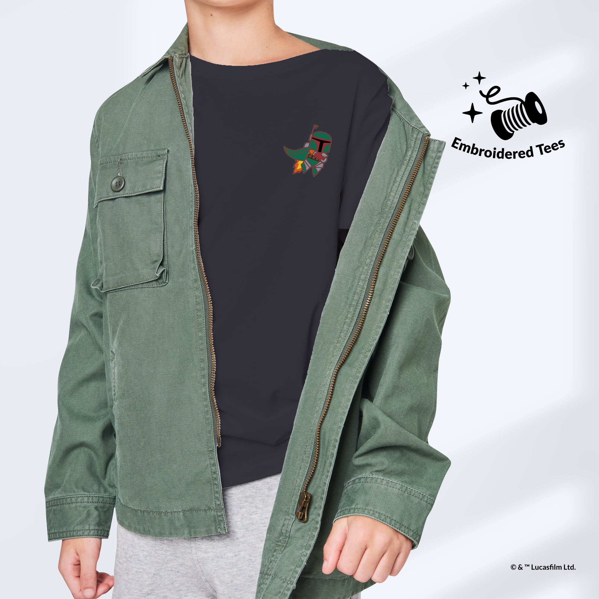 T-Shirt Embroidery Star Wars Boba Fett™