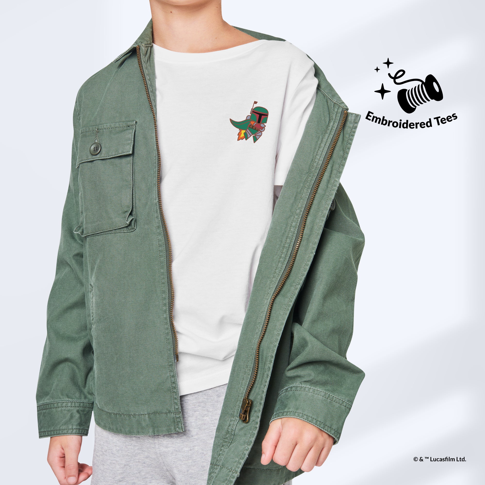 T-Shirt Embroidery Star Wars Boba Fett™