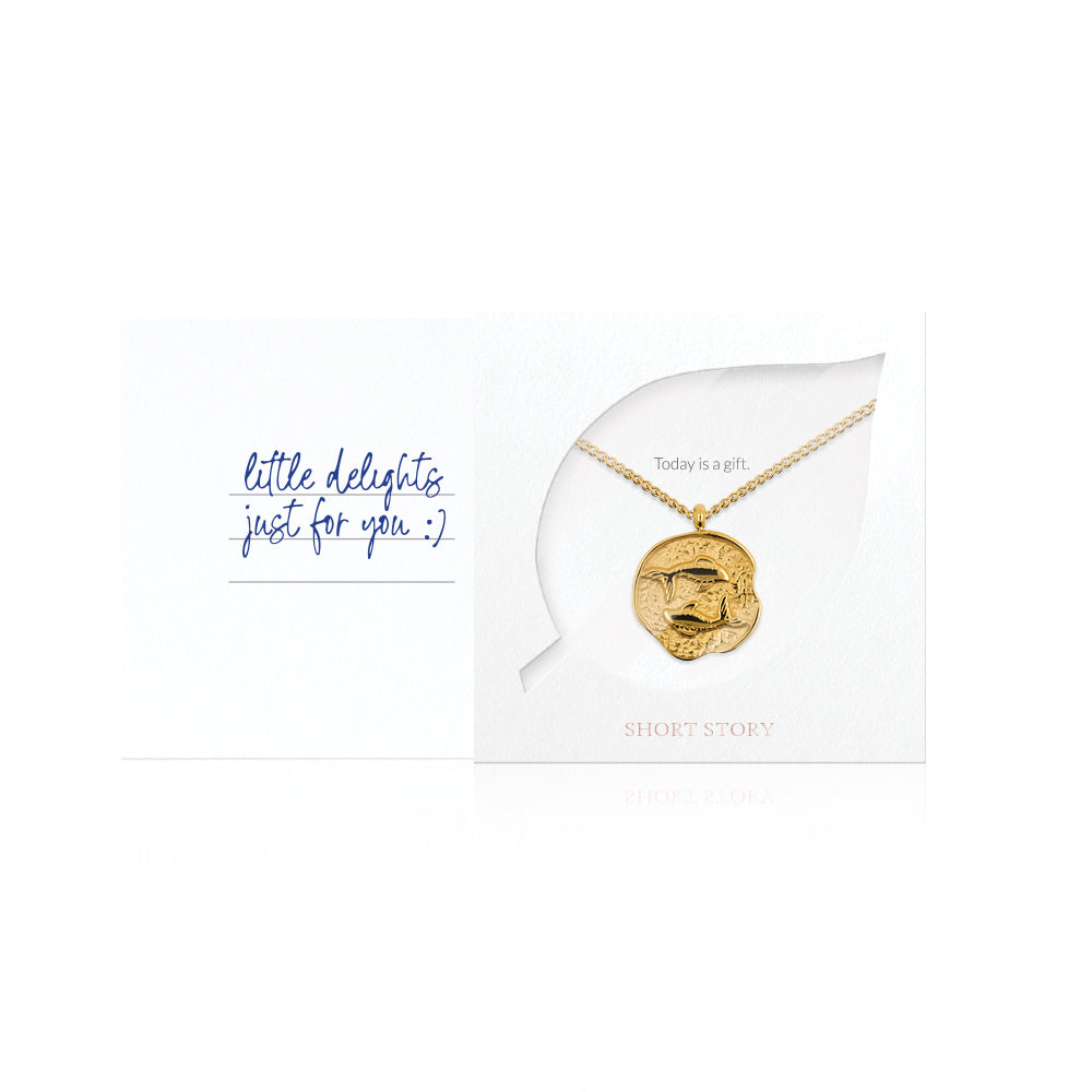 Necklace Medallion Pisces Gold *