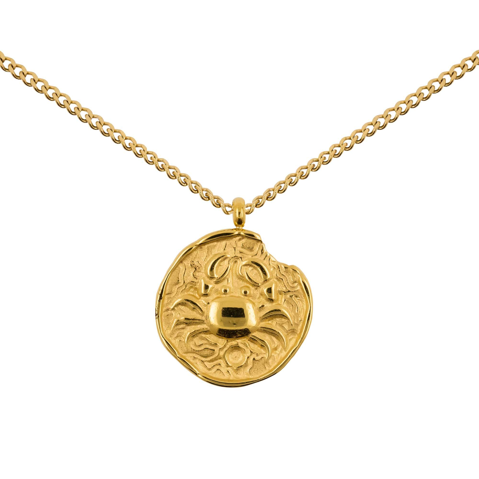 Cancer on sale medallion necklace