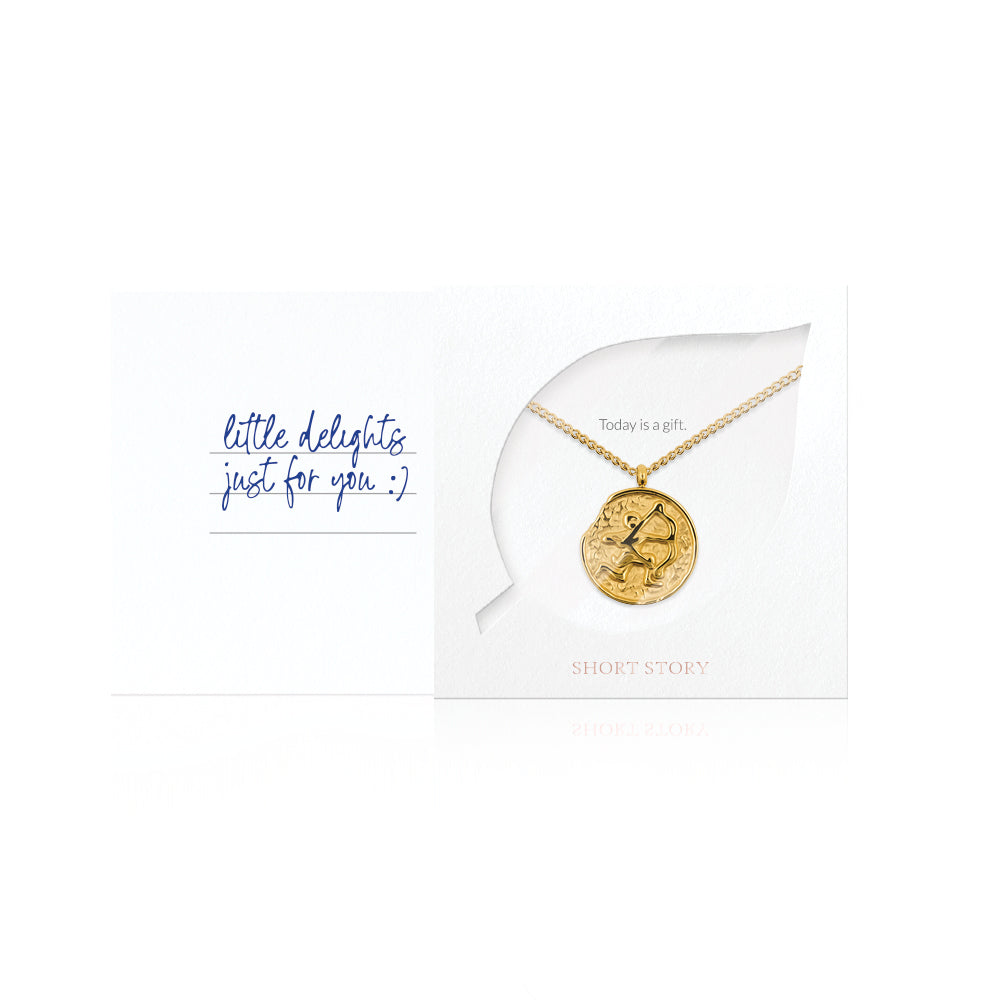 Necklace Medallion Sagitarius Gold *