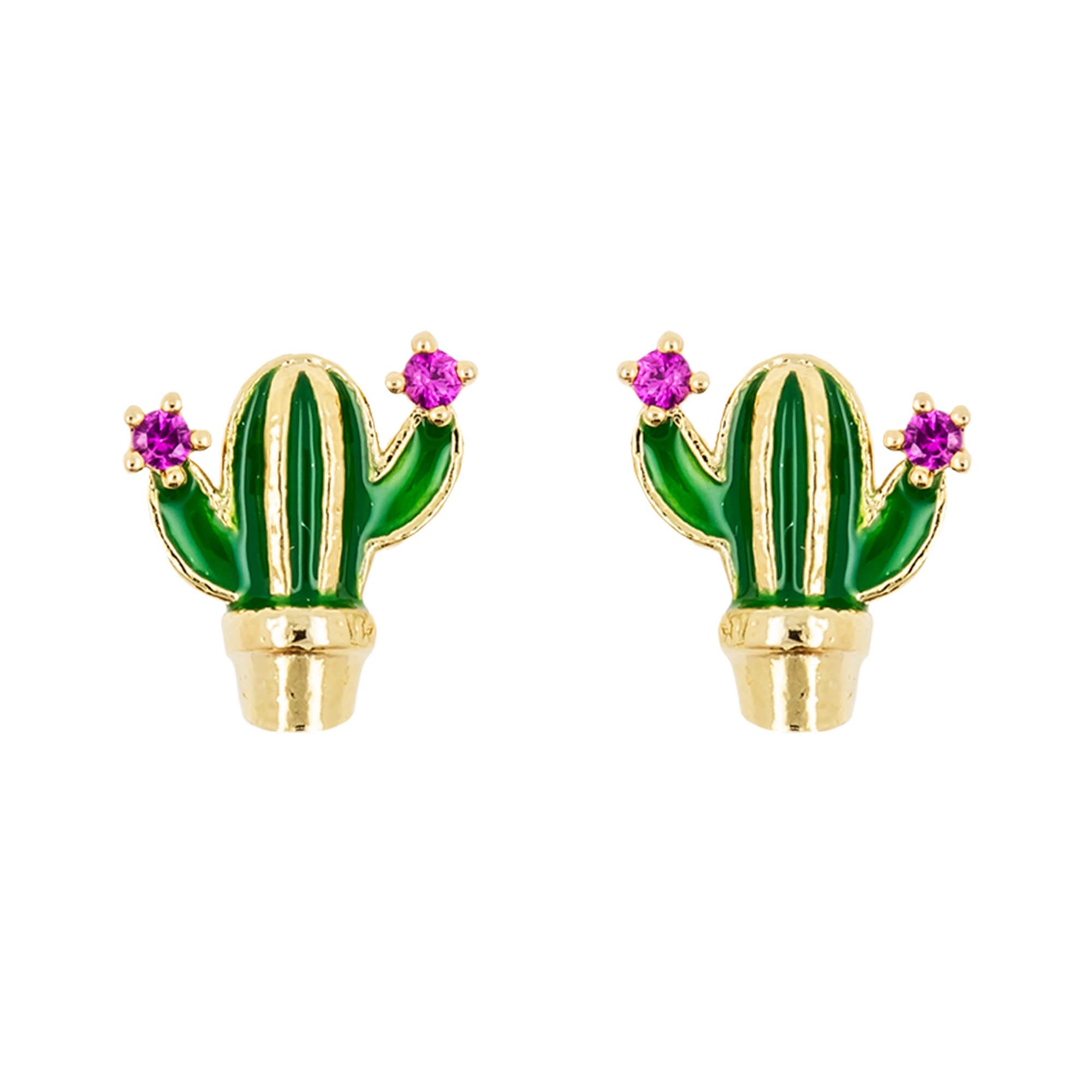 Earring Epoxy Cactus