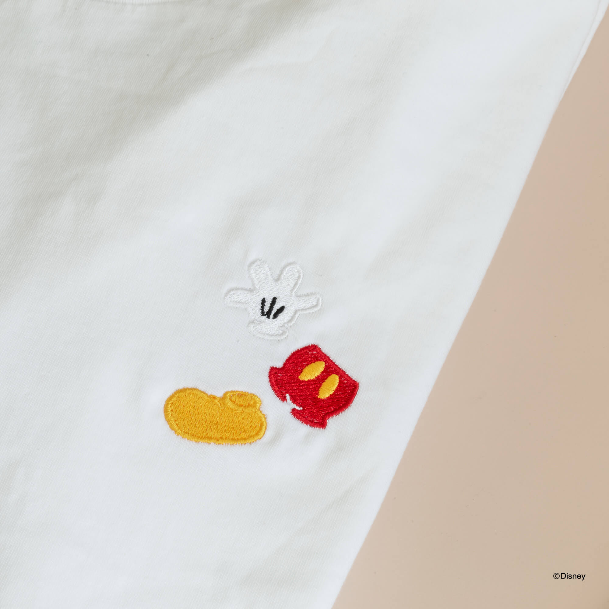 T-Shirt Embroidery Mickey Glove, Pant & Shoe