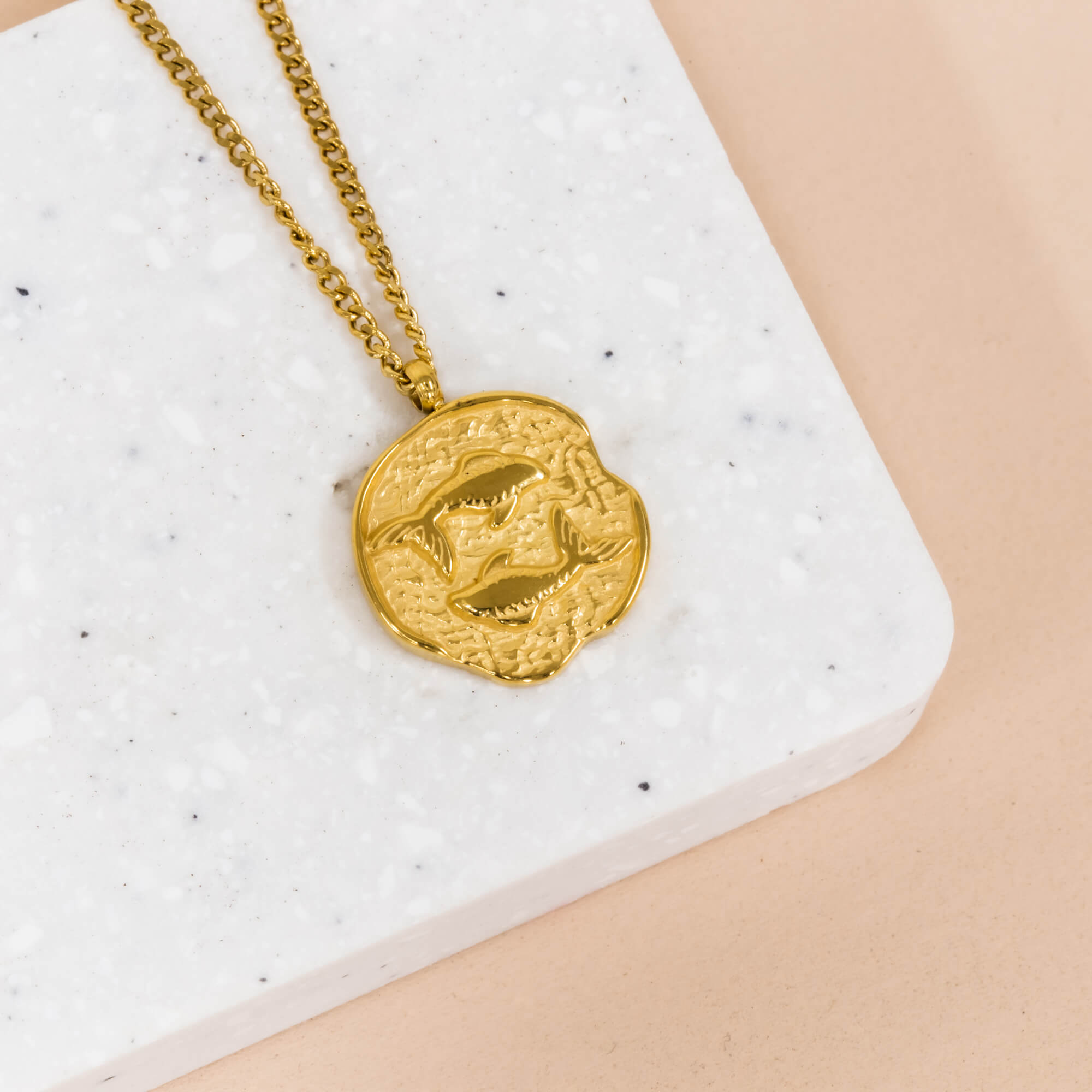 Necklace Medallion Pisces Gold *
