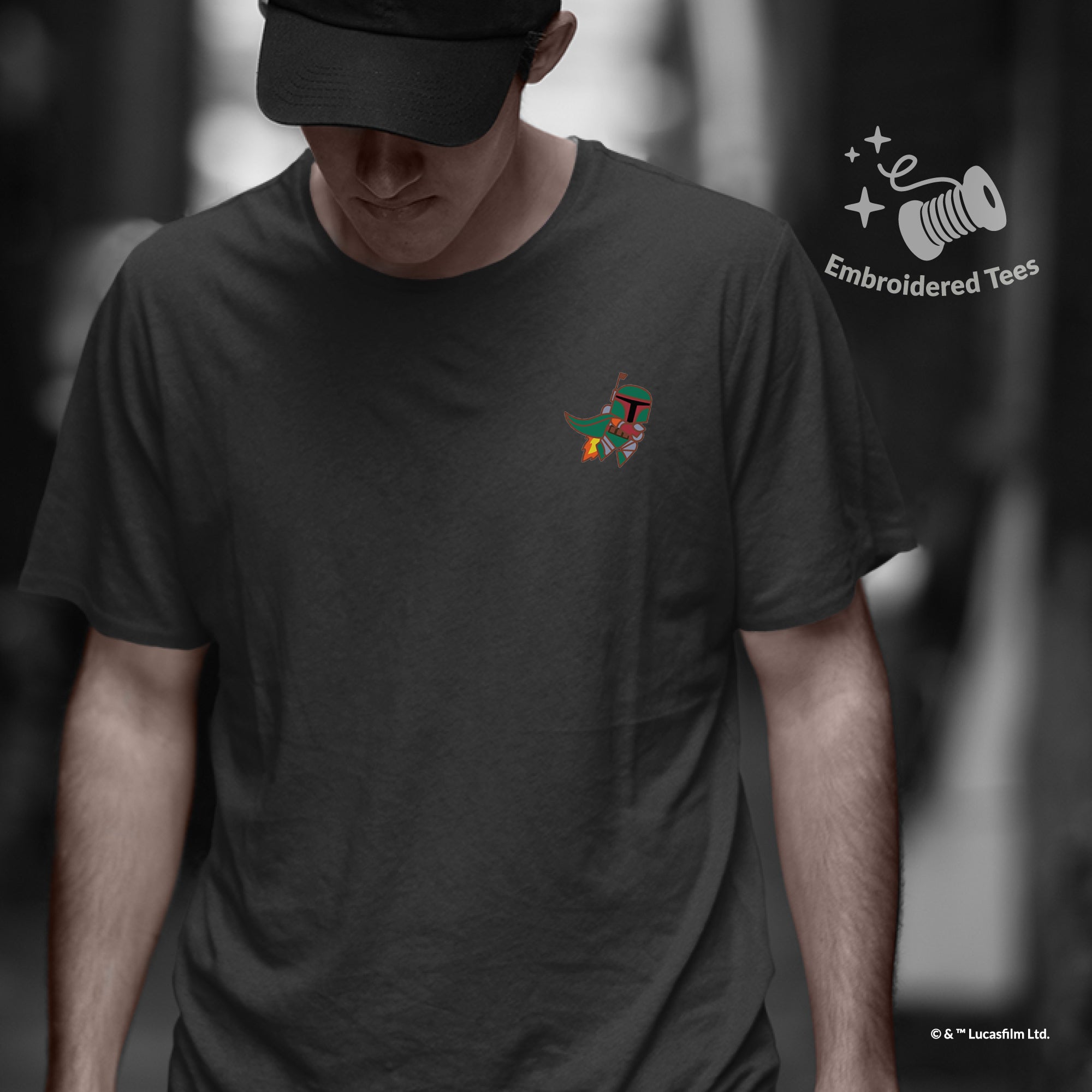 T-Shirt Embroidery Star Wars Boba Fett™