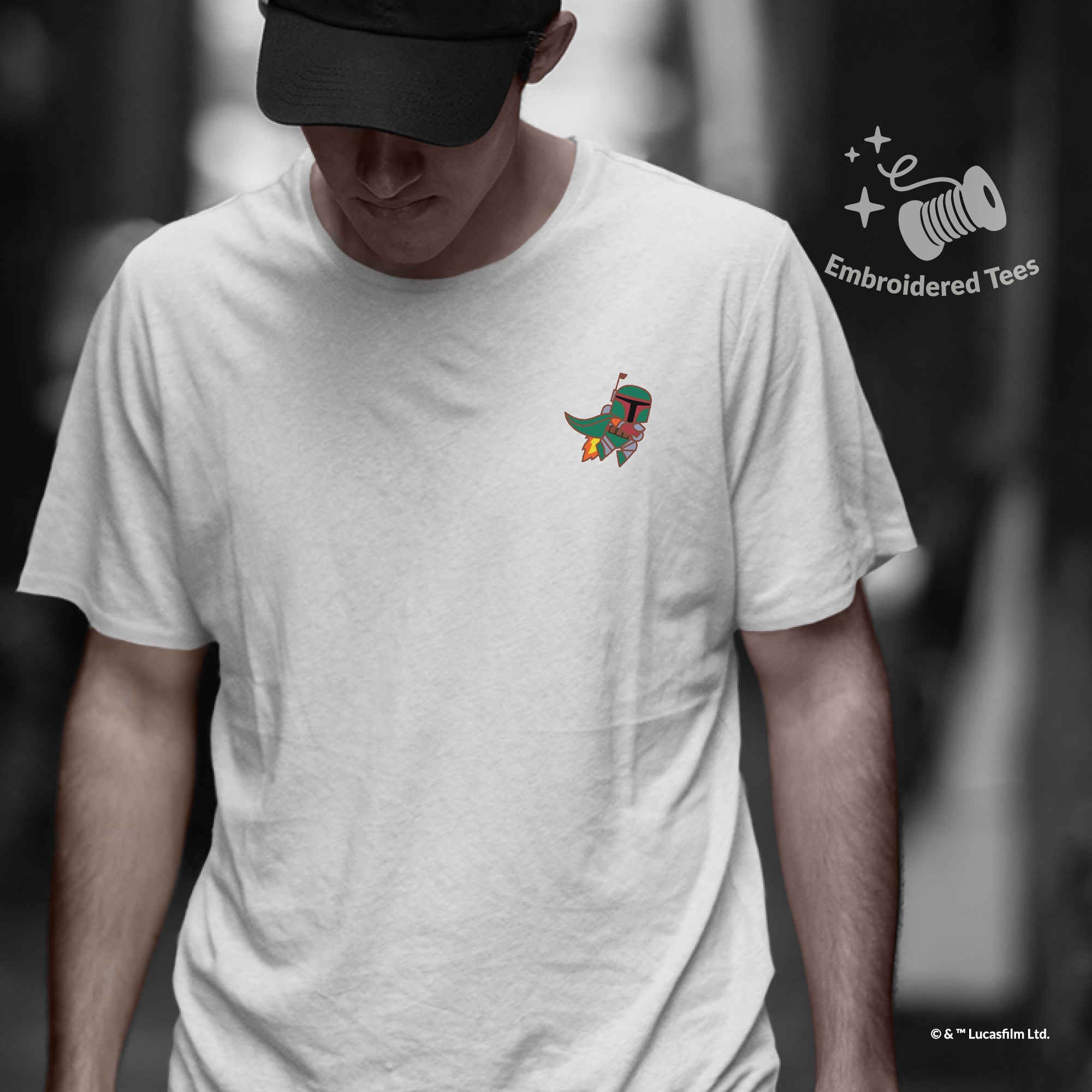 T-Shirt Embroidery Star Wars Boba Fett™