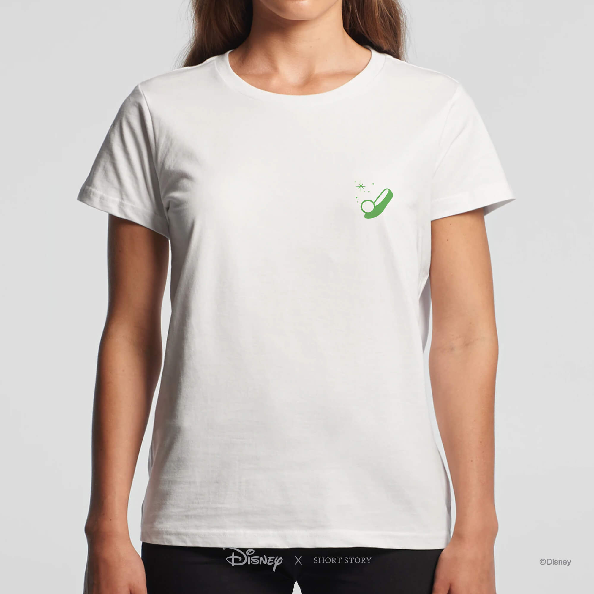T-Shirt Embroidery Tinker Bell Shoe & Sparkle