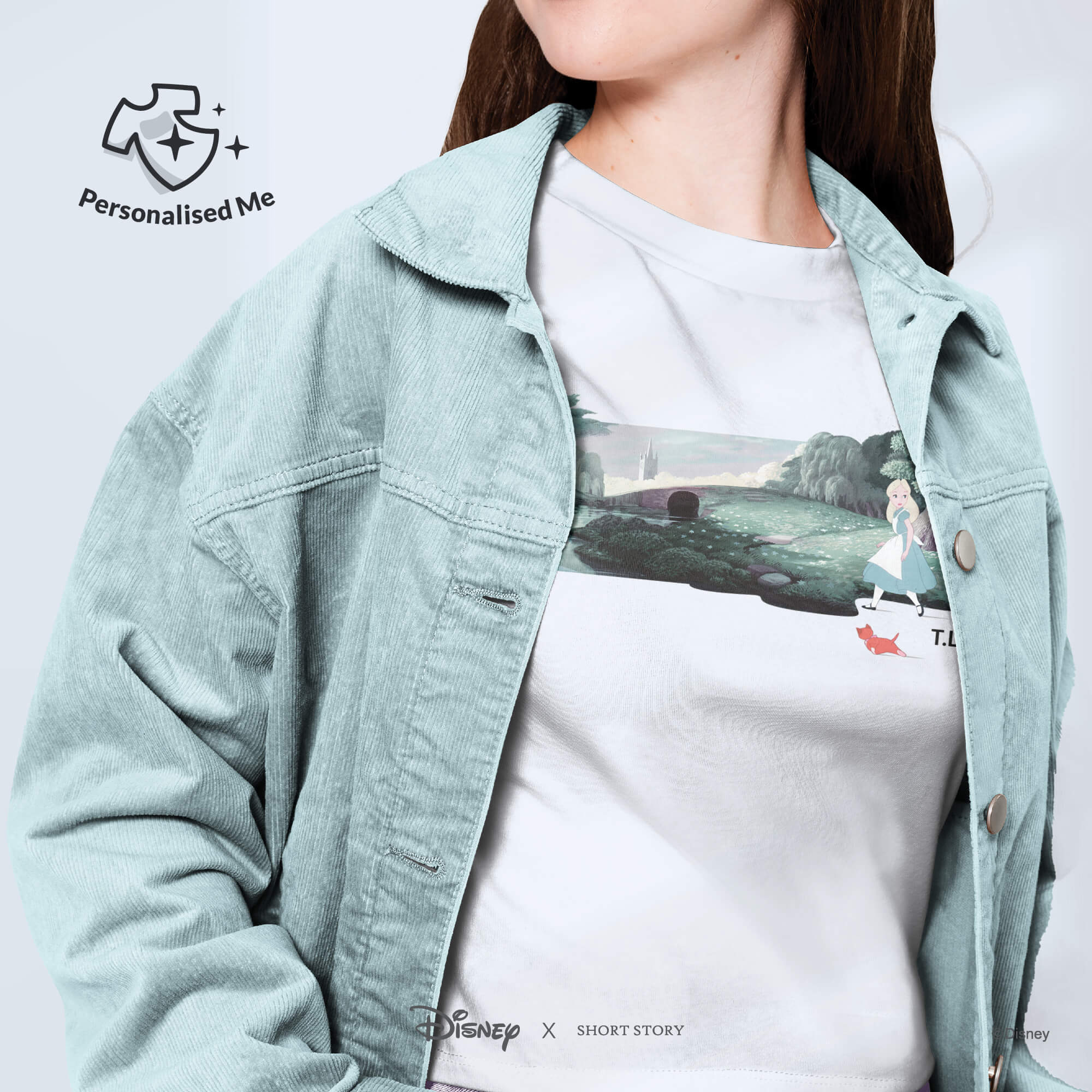 T-Shirt Print Alice in Wonderland Forest