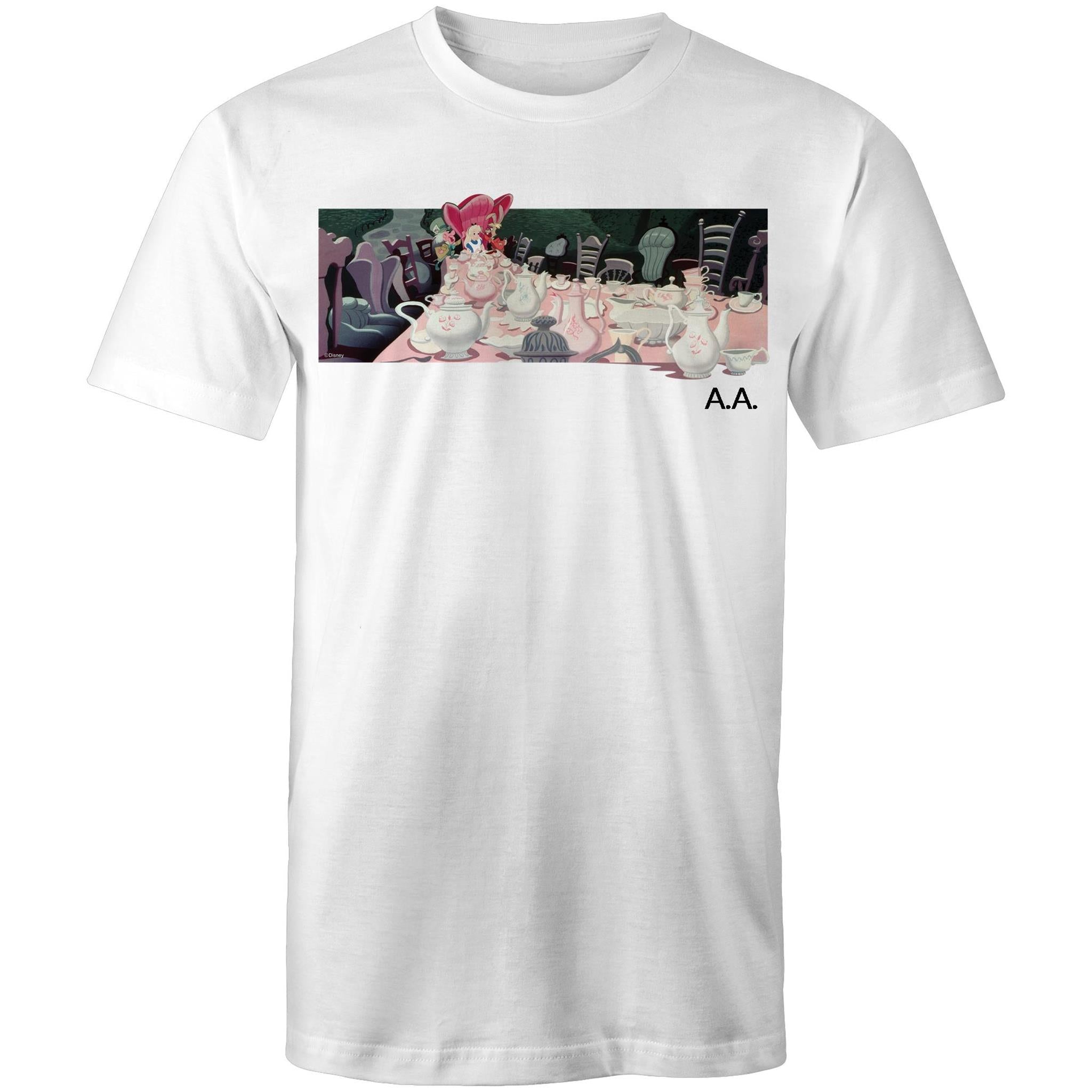 T-Shirt Print Alice in Wonderland Tea Party