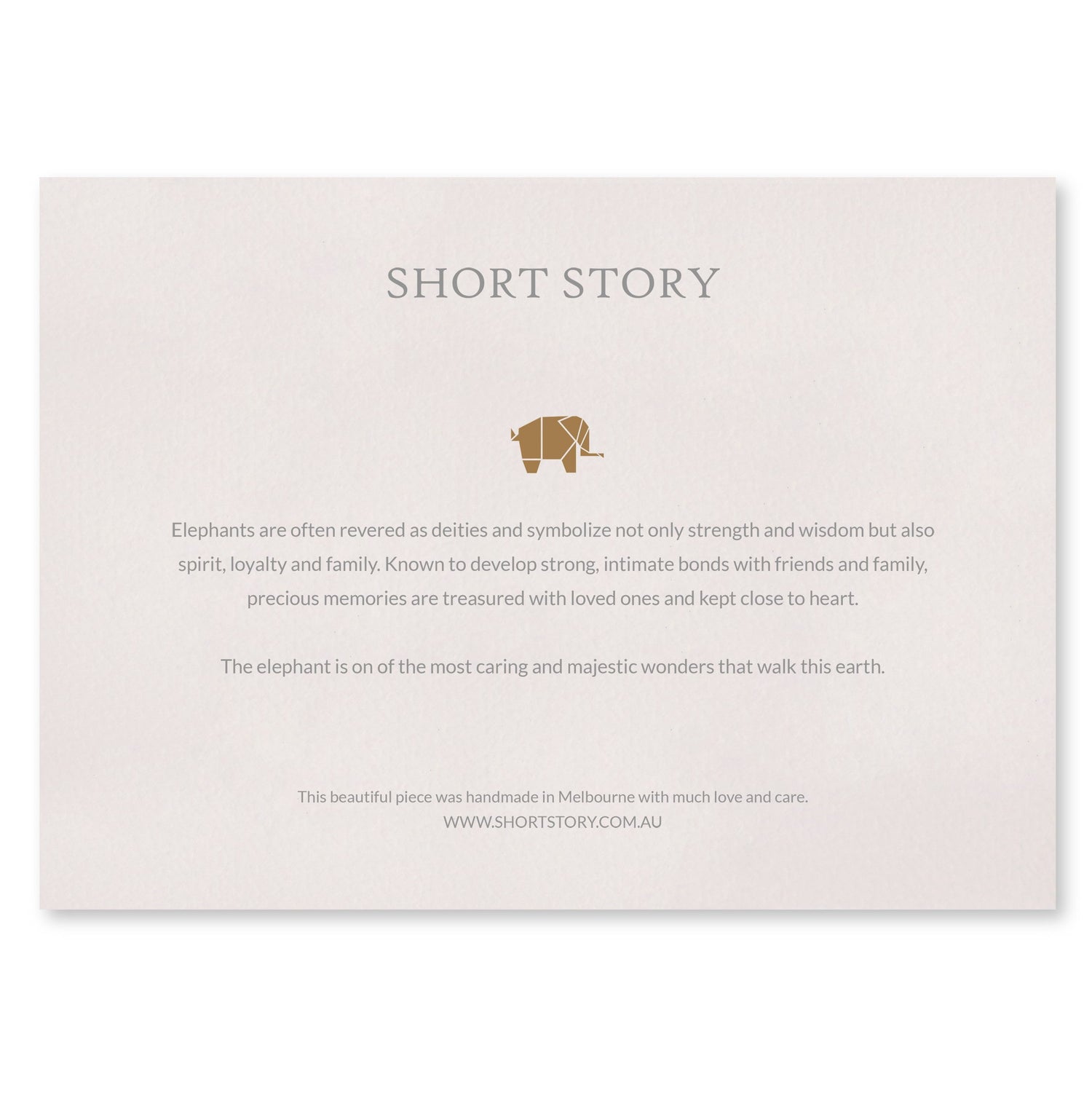 Small White Frame Happy Elephant Pink
