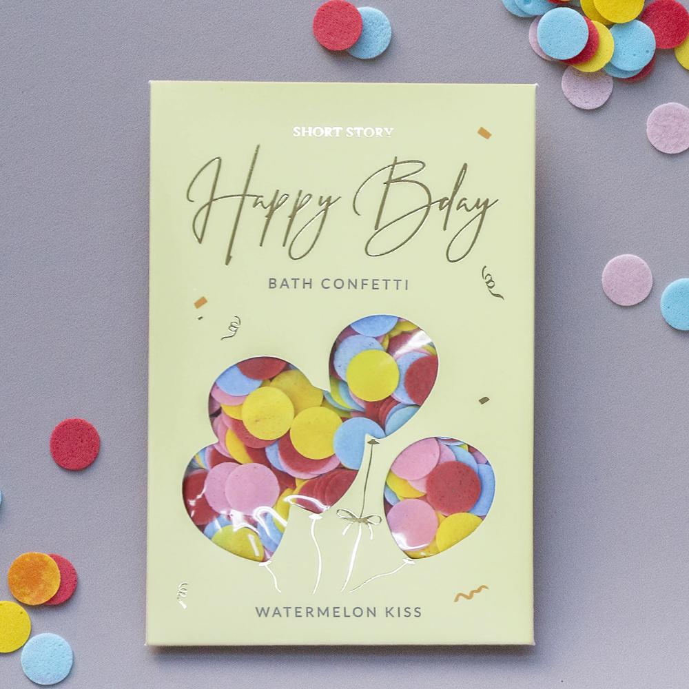 Card Bath Confetti Happy Birthday Watermelon