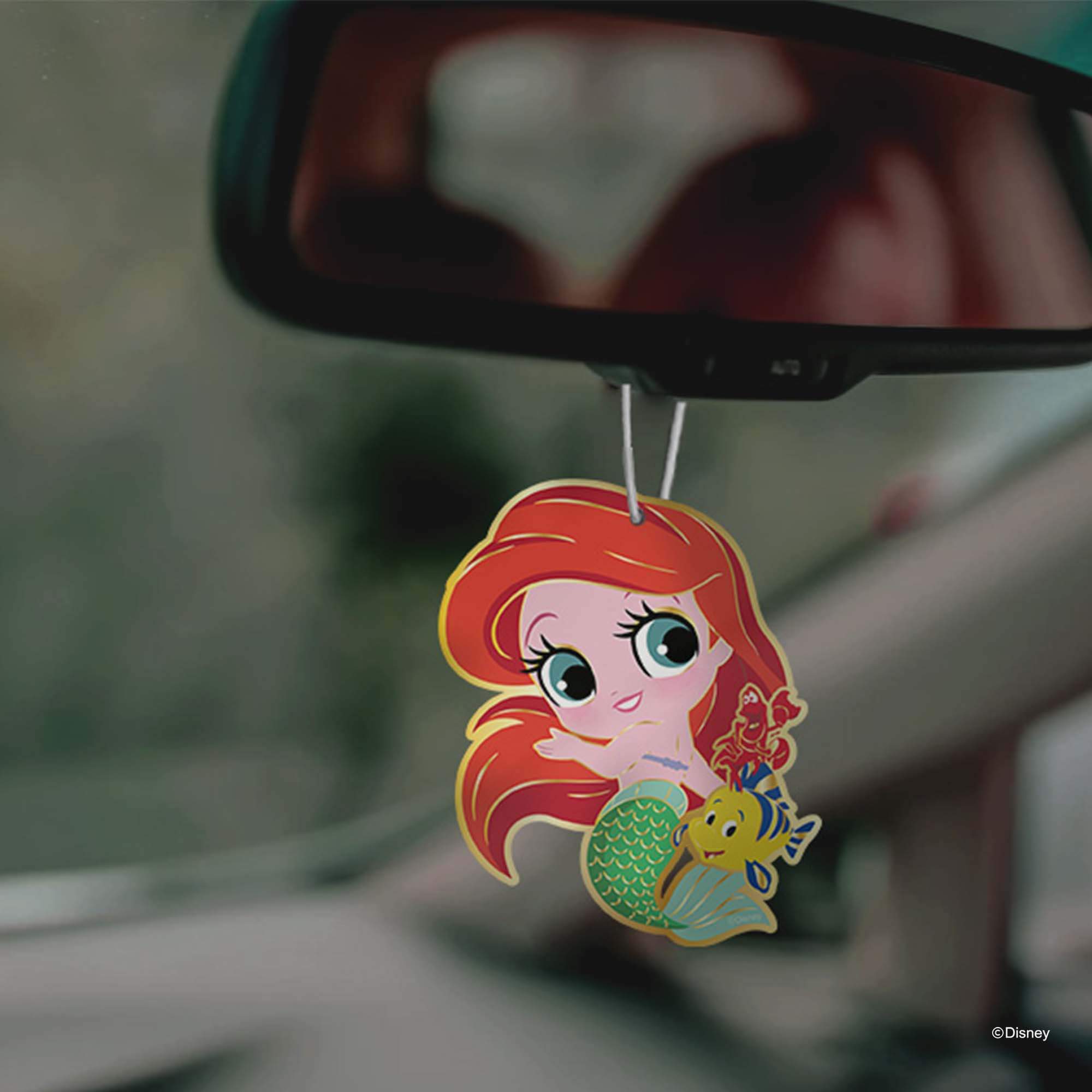 Disney Car Air Freshener Ariel &amp; Flounder &amp; Sebastian