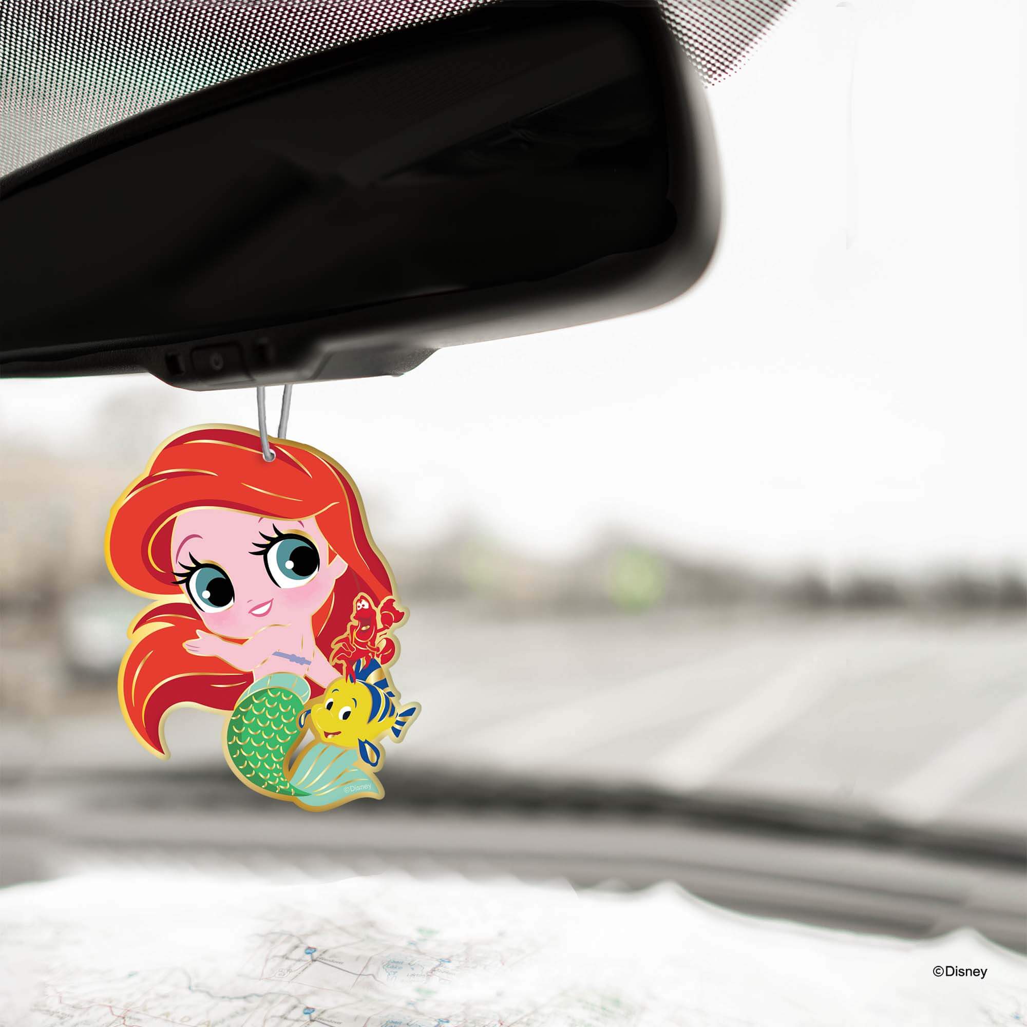 Disney Car Air Freshener Ariel &amp; Flounder &amp; Sebastian