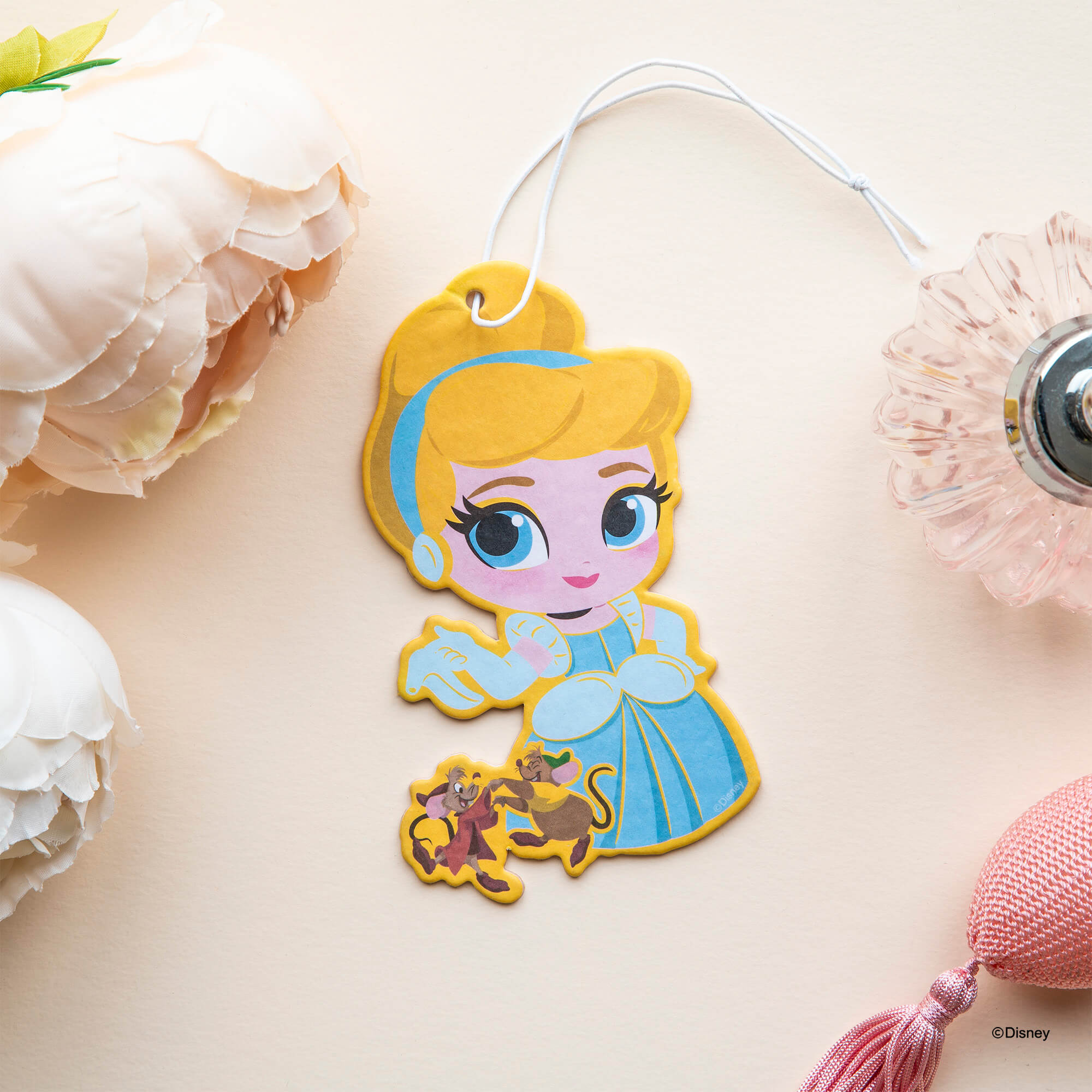 Disney Car Air Freshener Cinderella &amp; Jaq &amp; Gus