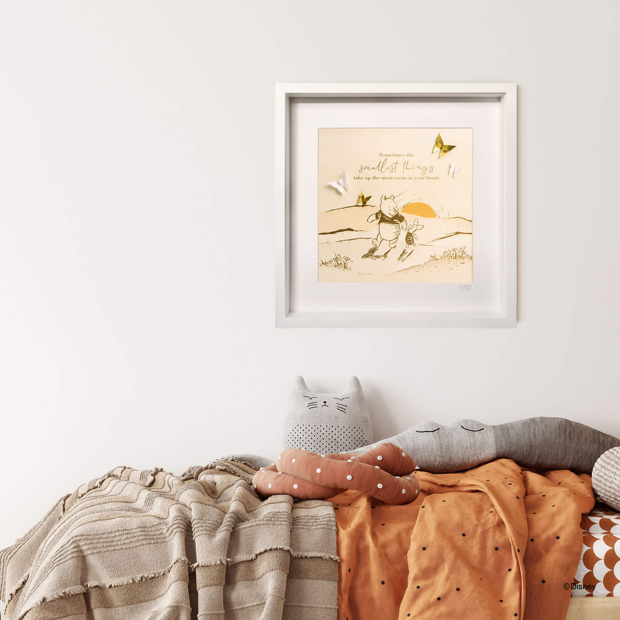Disney White Frame Pooh & Piglet Smallest Things