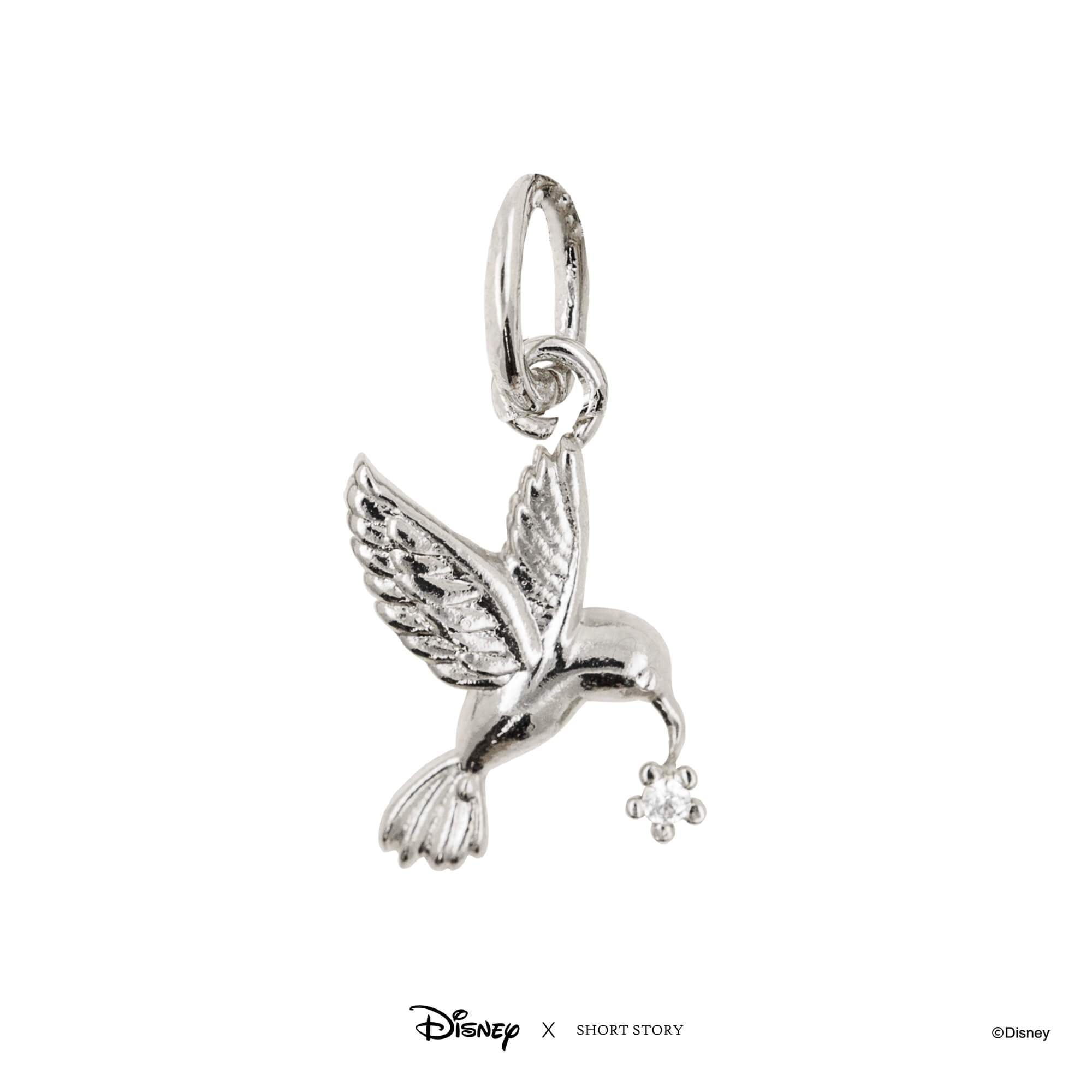 Disney Necklace Charm Diamante Hummingbird