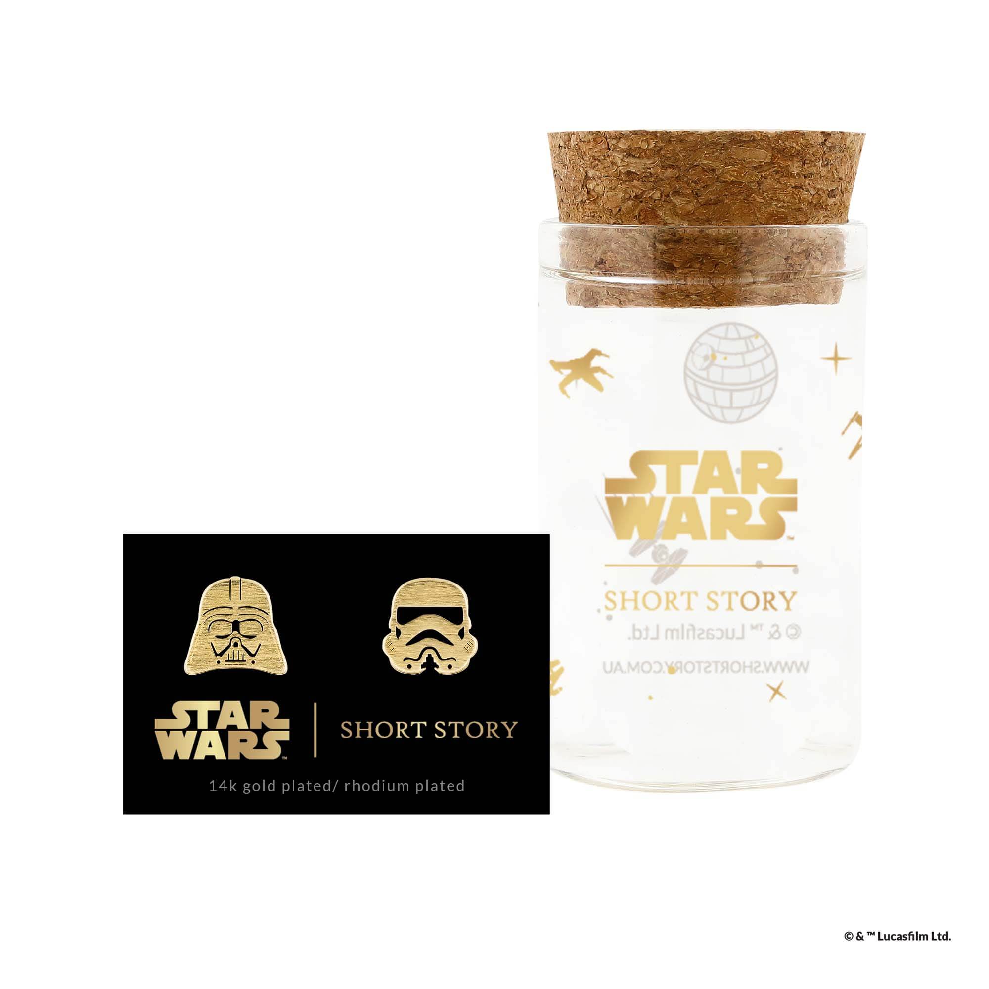 Star Wars™ Earring Darth Vader™ & Stormtrooper™