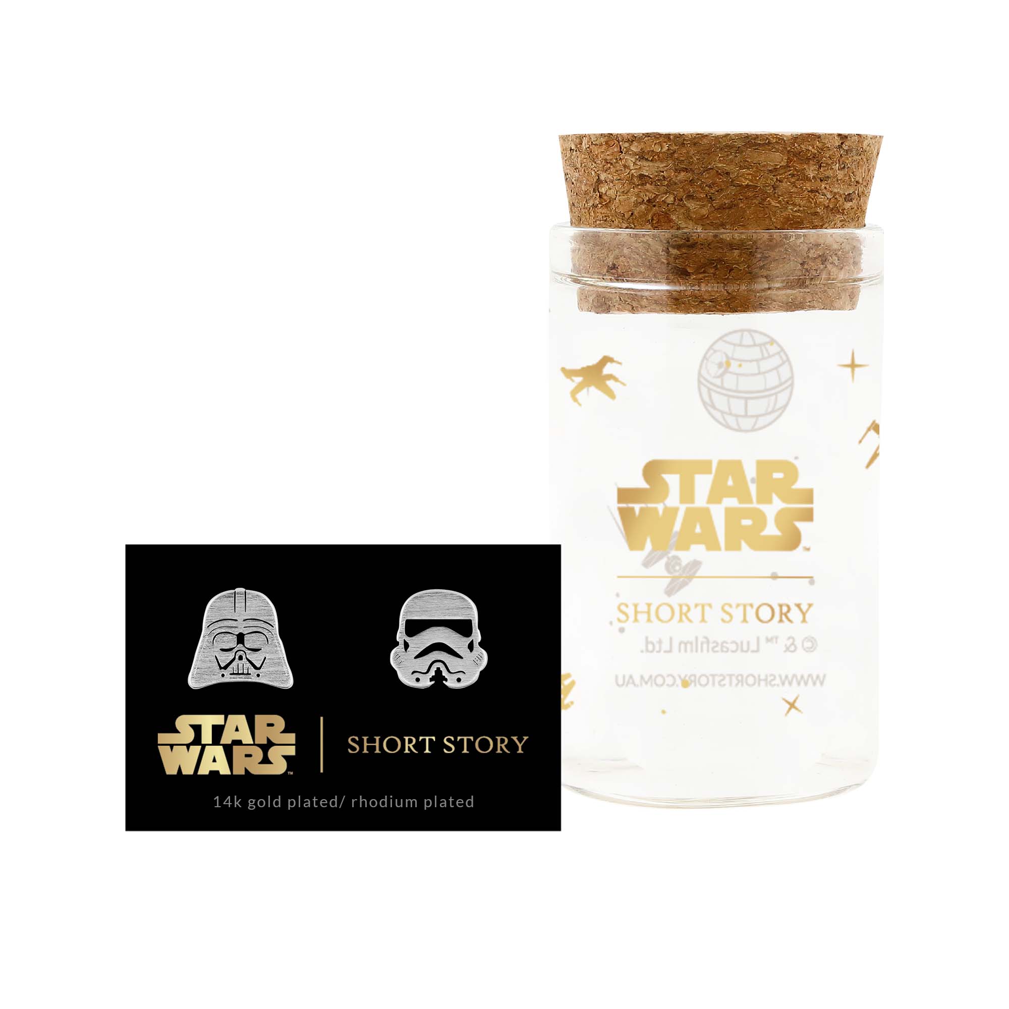 Star Wars™ Earring Darth Vader™ & Stormtrooper™