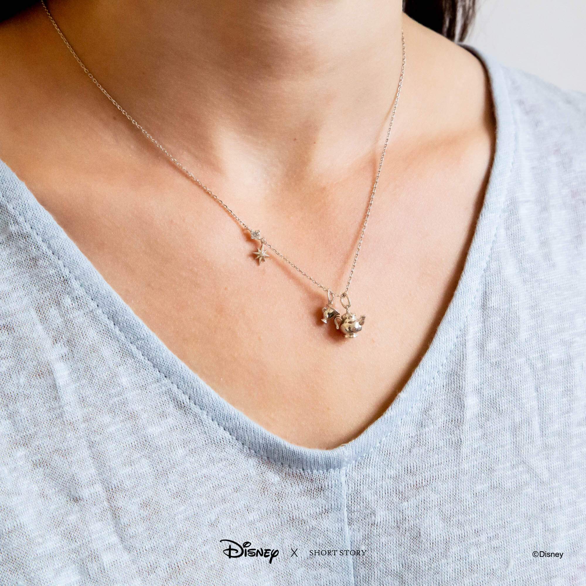 Disney Necklace Chip and Mrs Potts