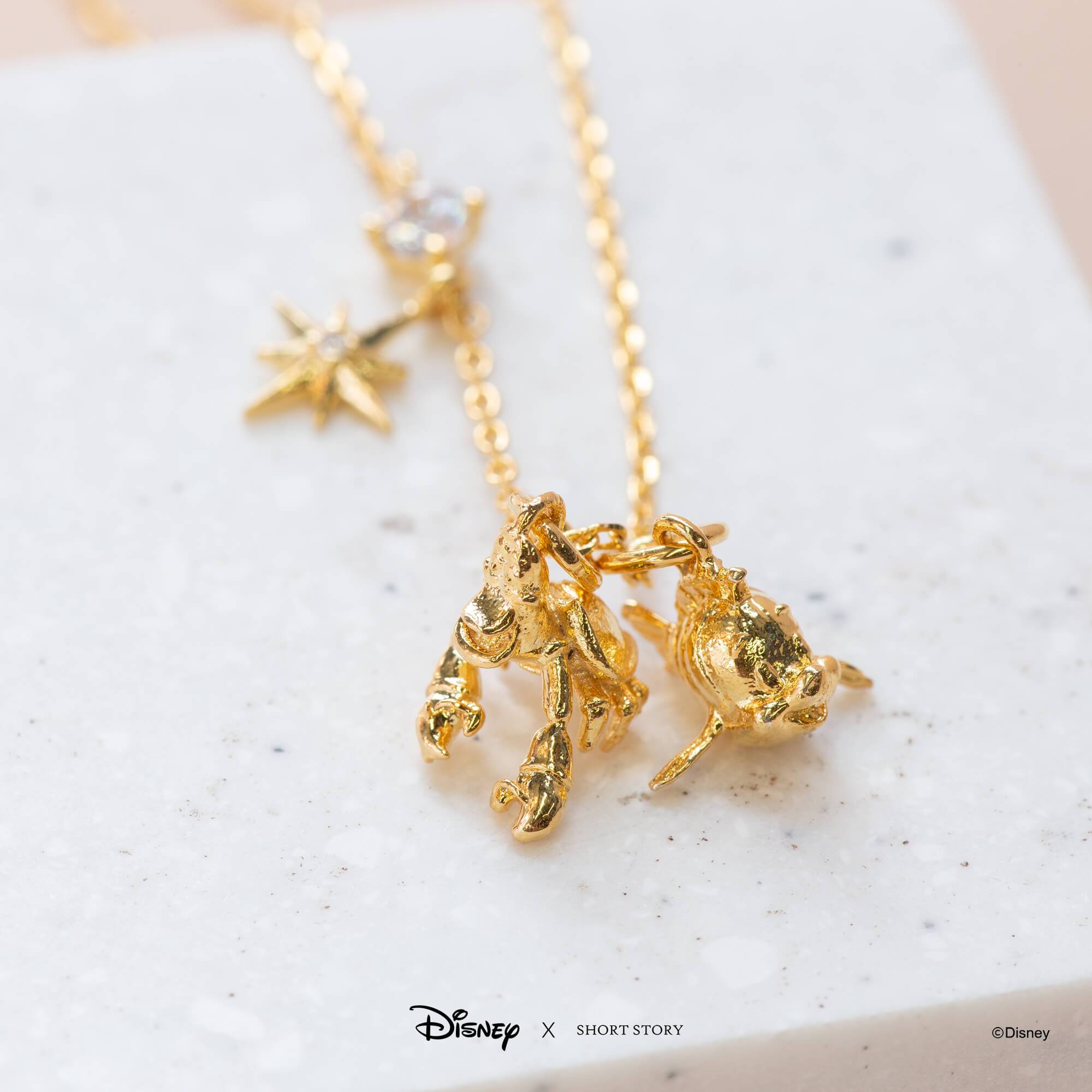 Disney Necklace Flounder and Sebastian
