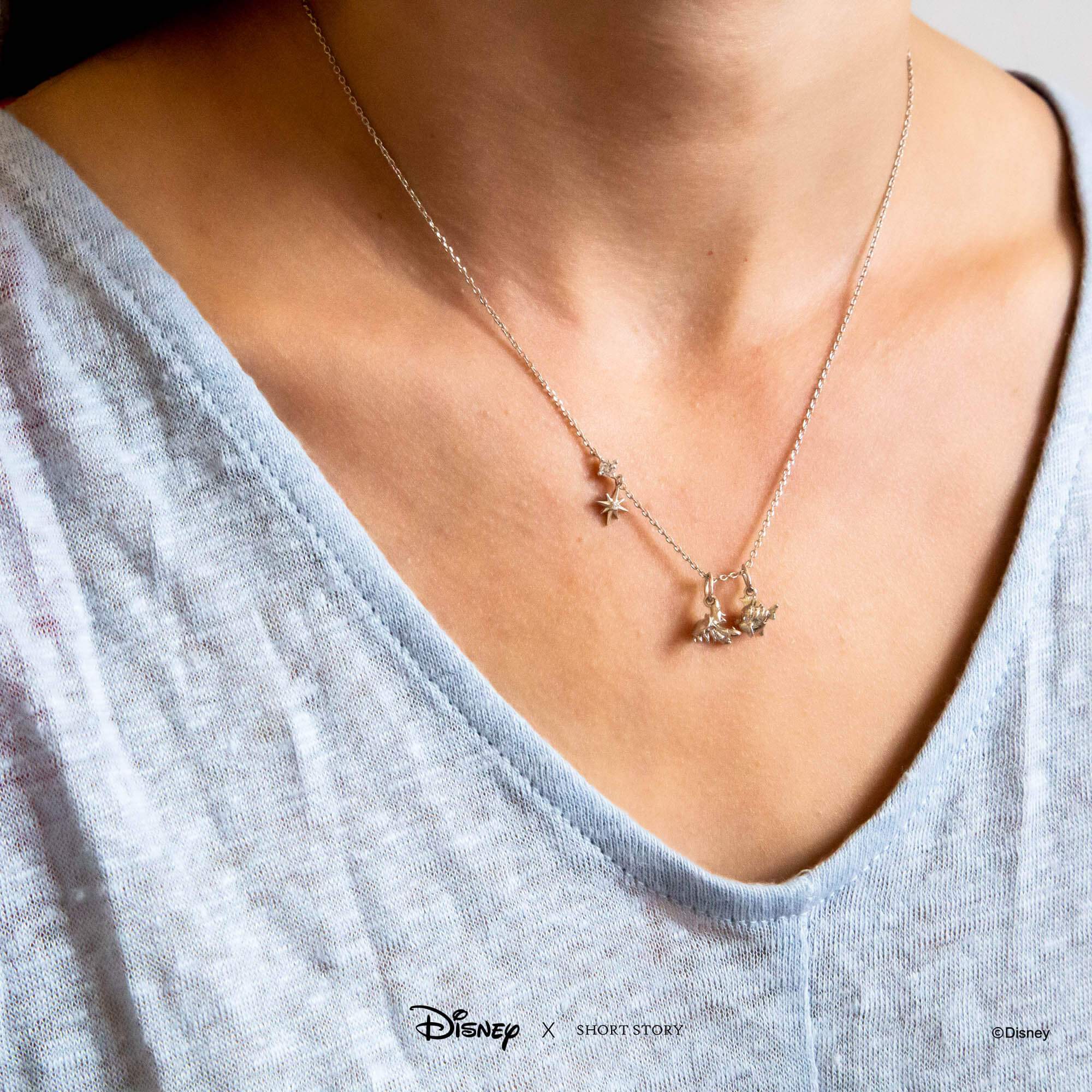 Disney Necklace Flounder and Sebastian