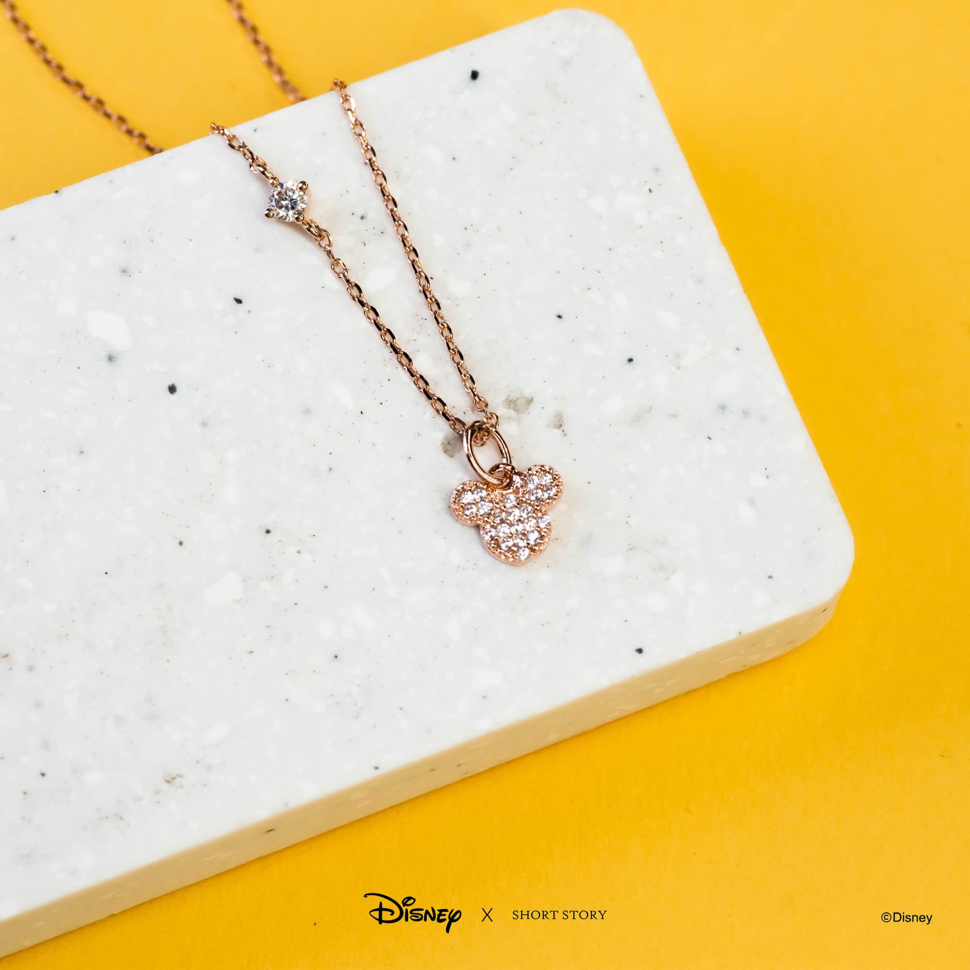 Disney Necklace Diamante Mickey Ears