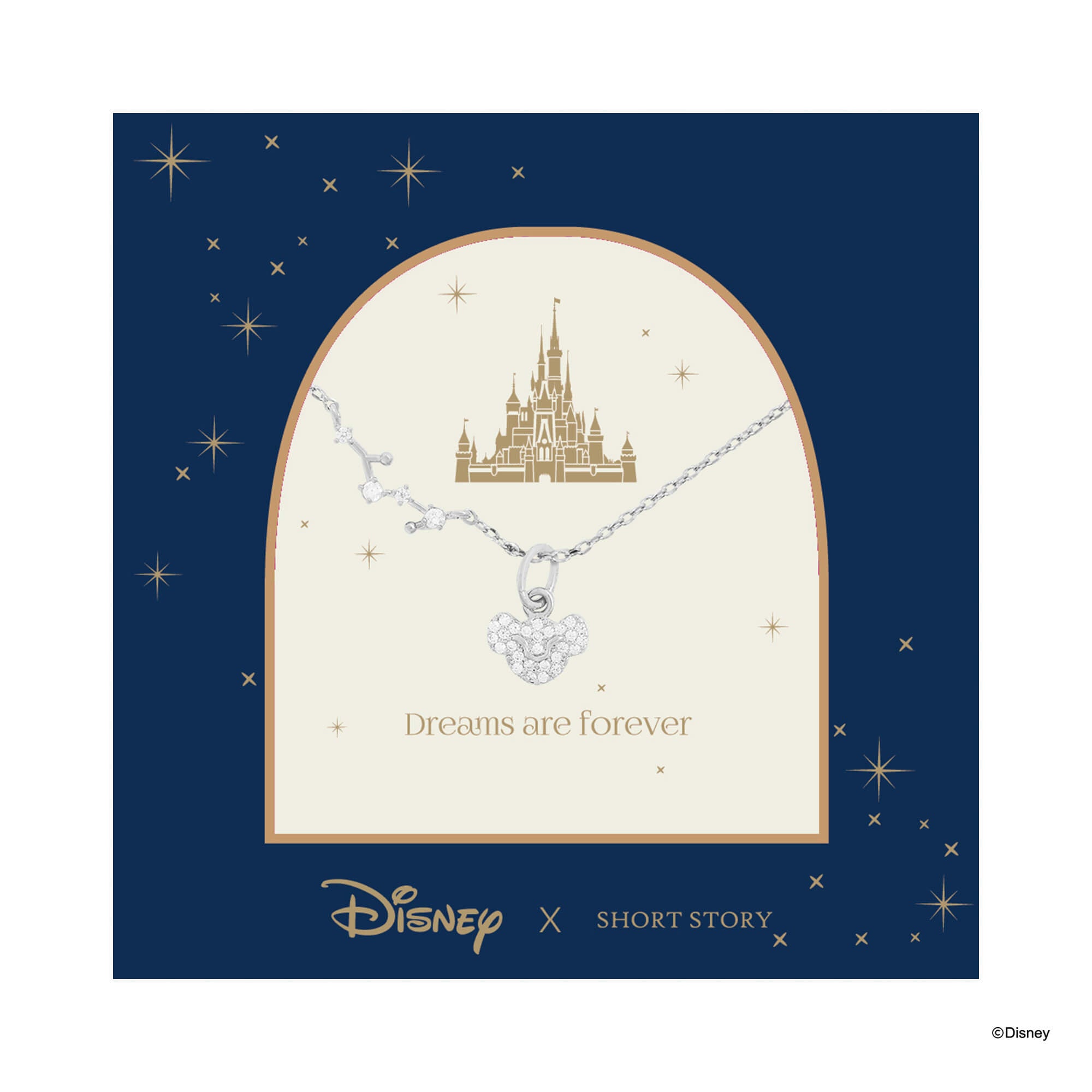 Disney Necklace Diamante Simba Face