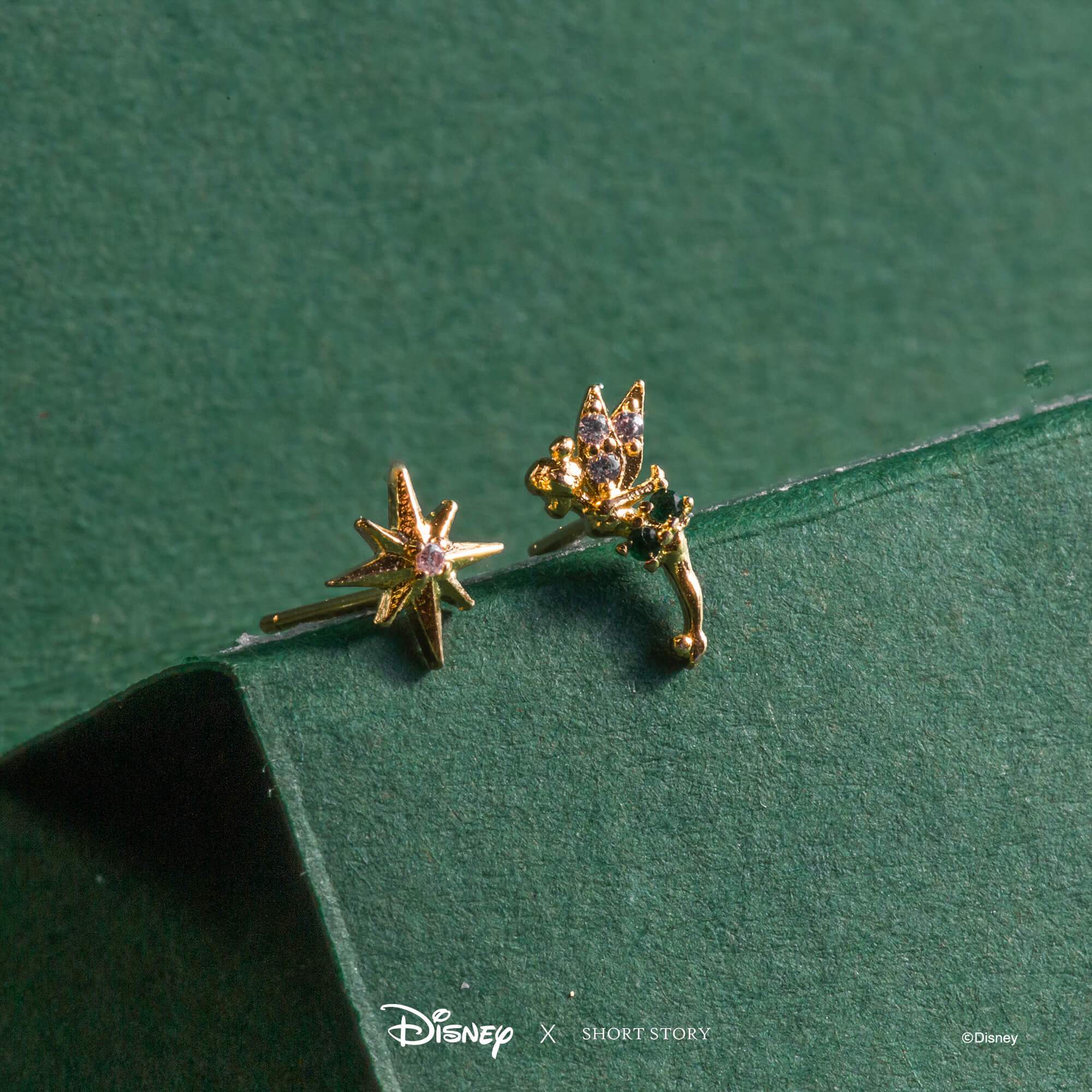Disney Earring Diamante Tinkerbell and Star