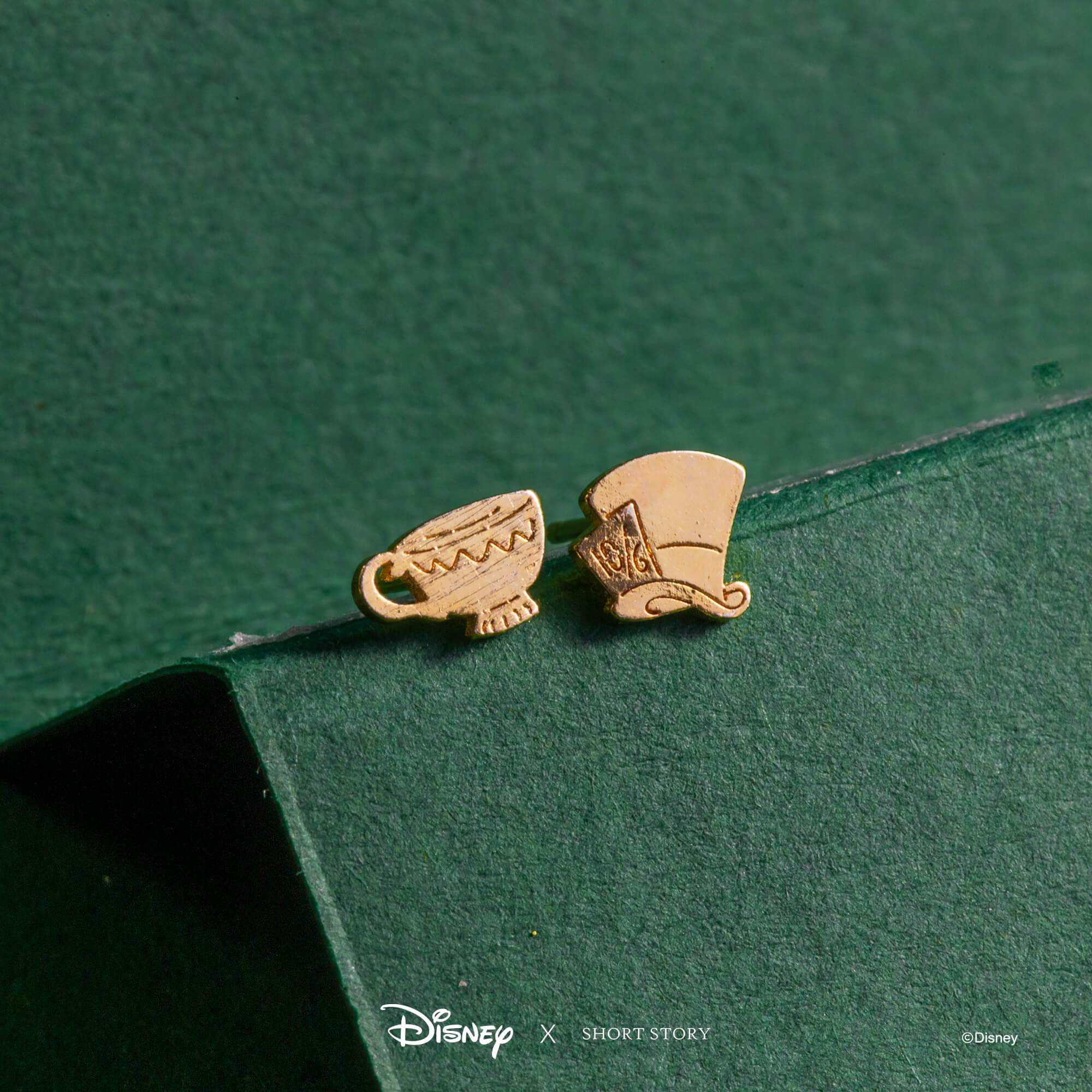 Disney Earring Mad Hat and Teacup