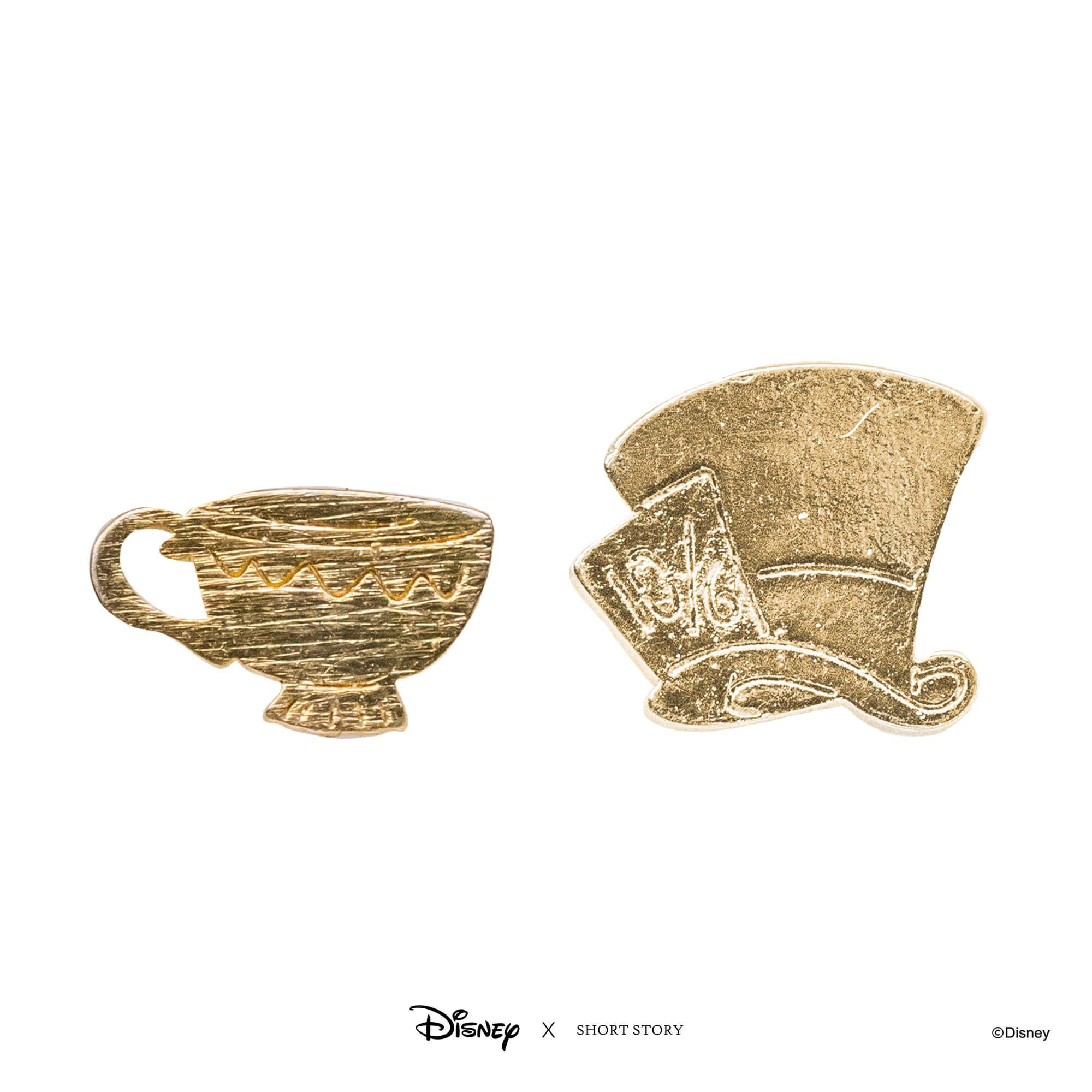 Disney Earring Mad Hat and Teacup