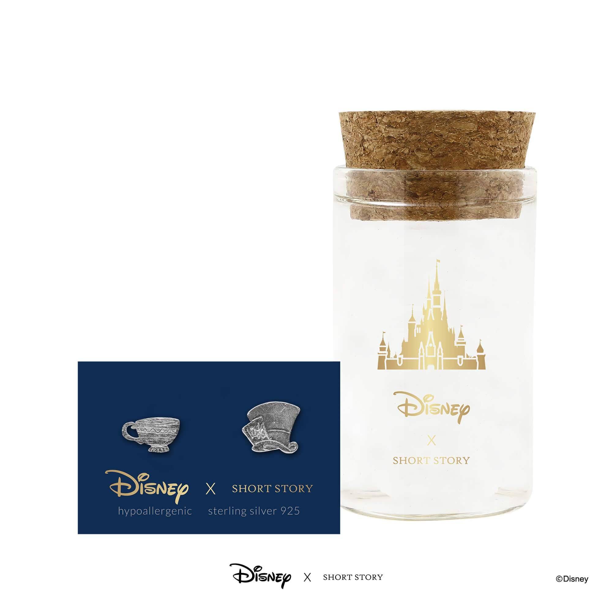Disney Earring Mad Hat and Teacup
