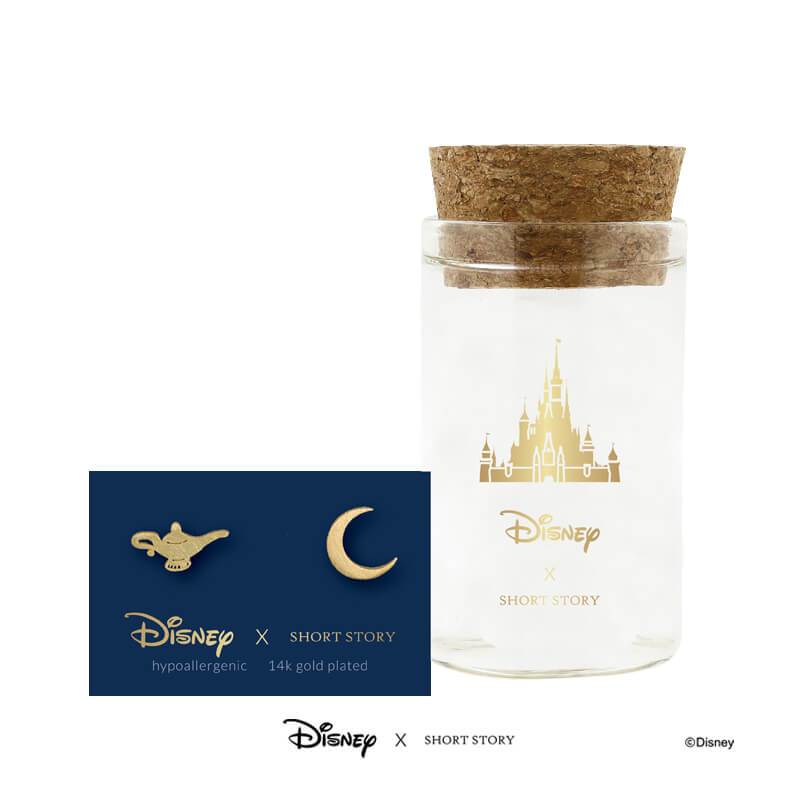 Disney Earring Jasmine Lamp and Moon