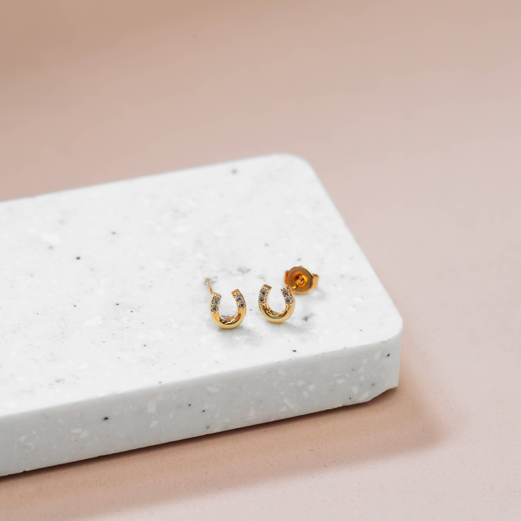 Earring Diamante Mini Horseshoe