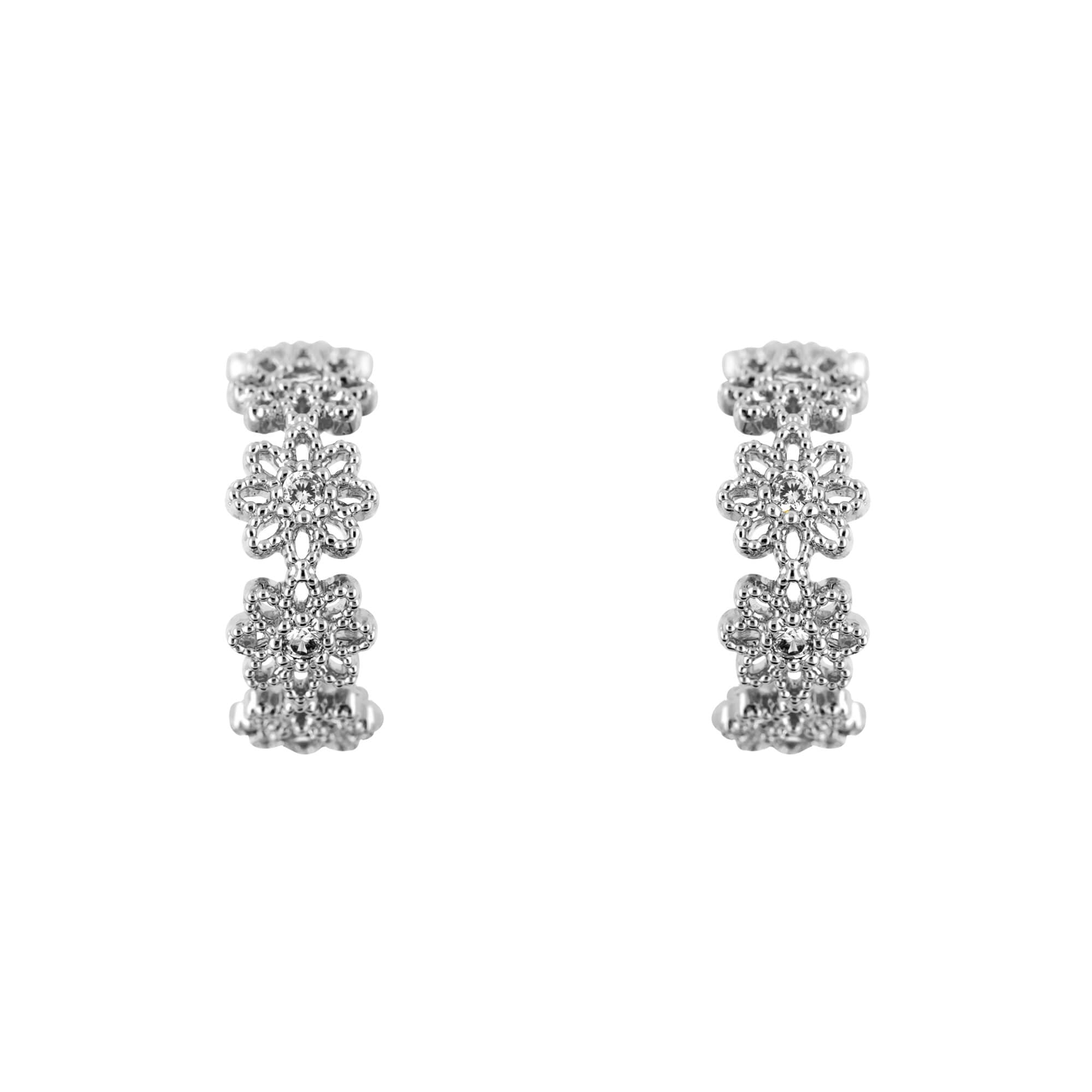 Hoop Earring Diamante Daisy