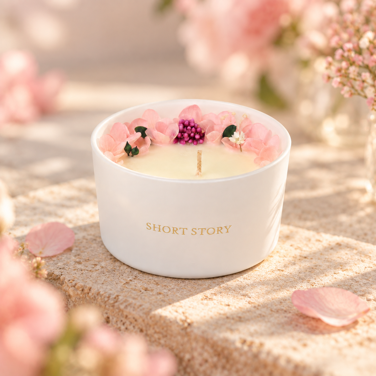 Floral Candle Peonies