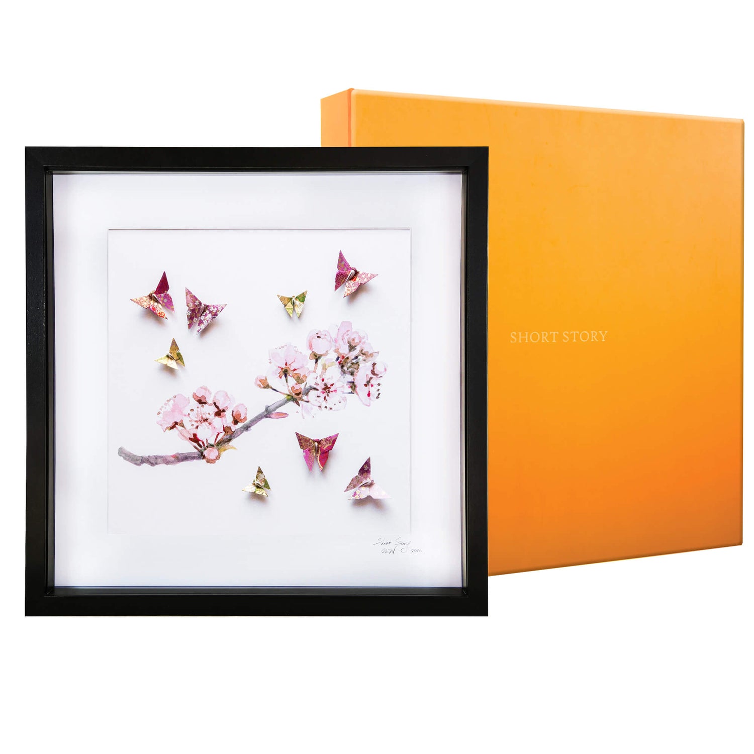 Large Black Frame Plum Blossom