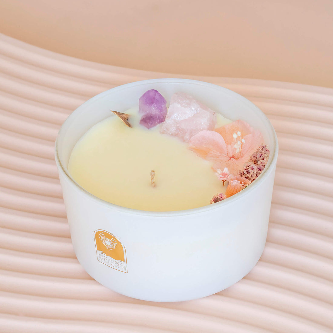 Floral Crystal Candle Love Wild Peony &amp; Amber